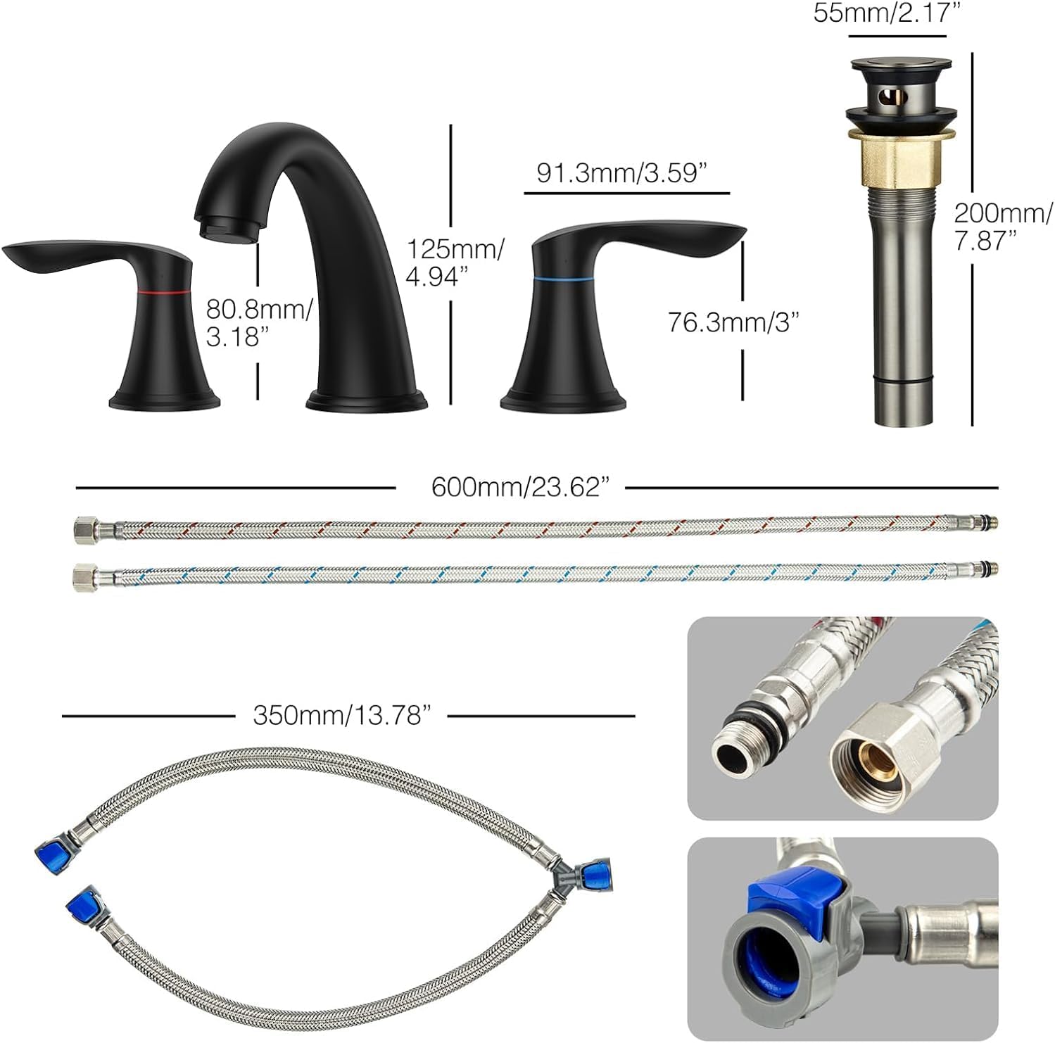 Qeetex DHZ-PHO-0X3LR1F9 Lavatory-Faucets - View #2