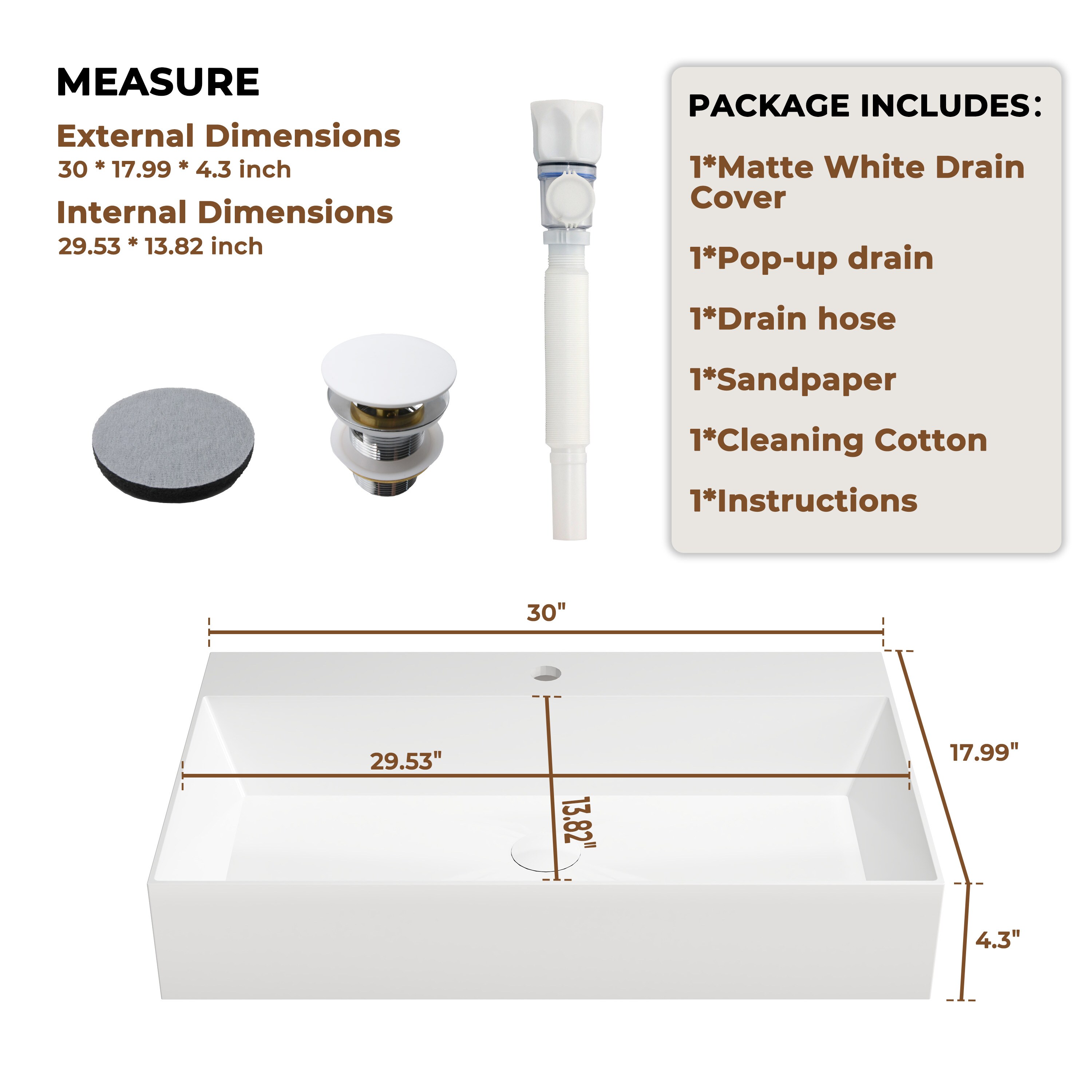 CASAINC CAS9026AWHITE Bath-Sink - View #6