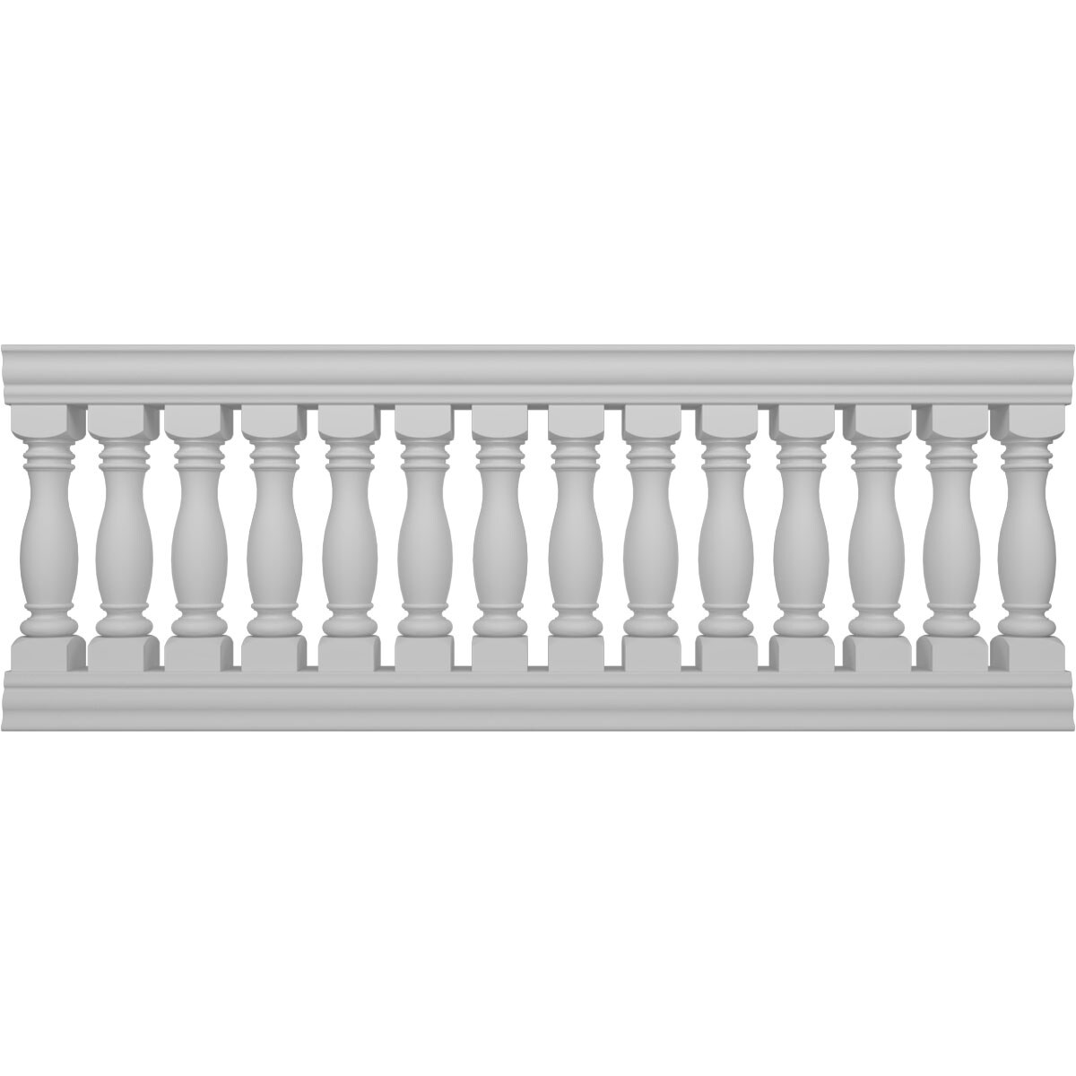 Ekena Millwork BALK38X096EMG FiberThane 8-ft x 38-in Embassy Fiberglass Deck Rail Kit