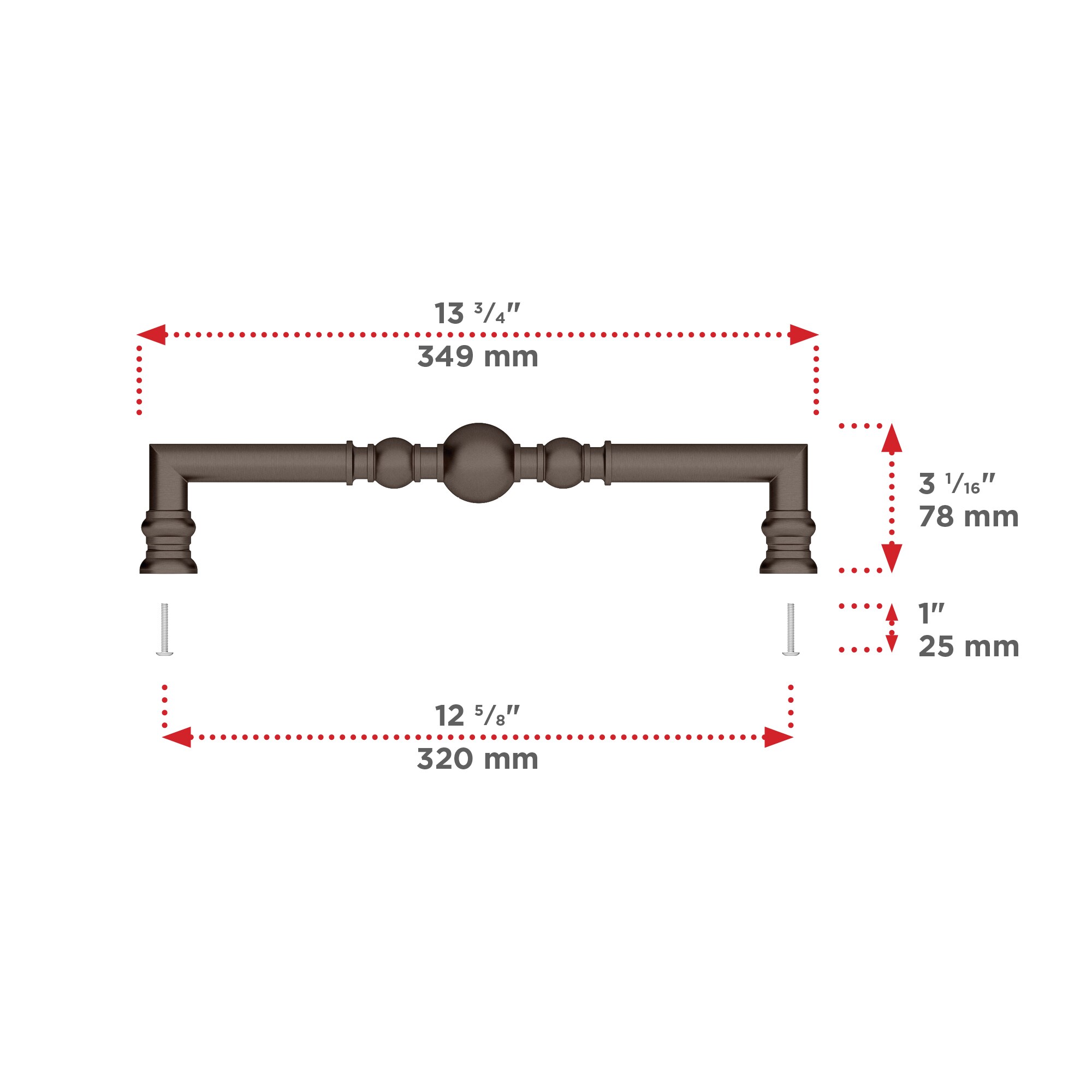 Richelieu BP8789320HBRZ Cabinet-Pulls - View #4