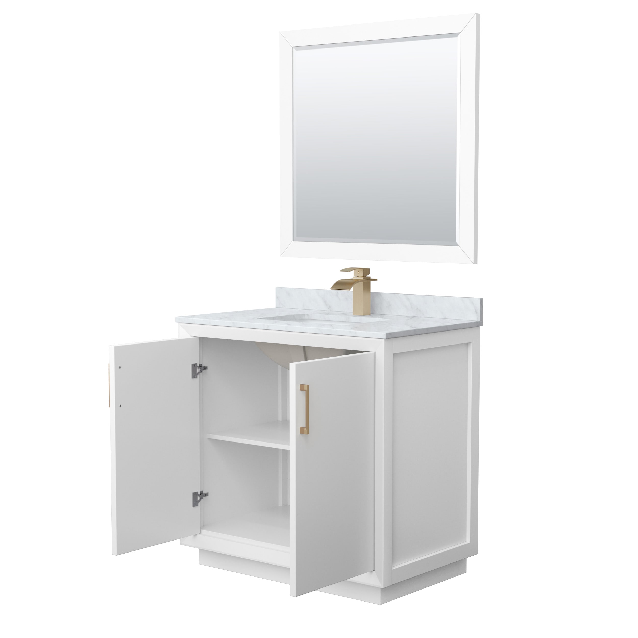 Wyndham Collection WCF414136SWZCMUNSM34 Bath-Vanity-Combo - View #2