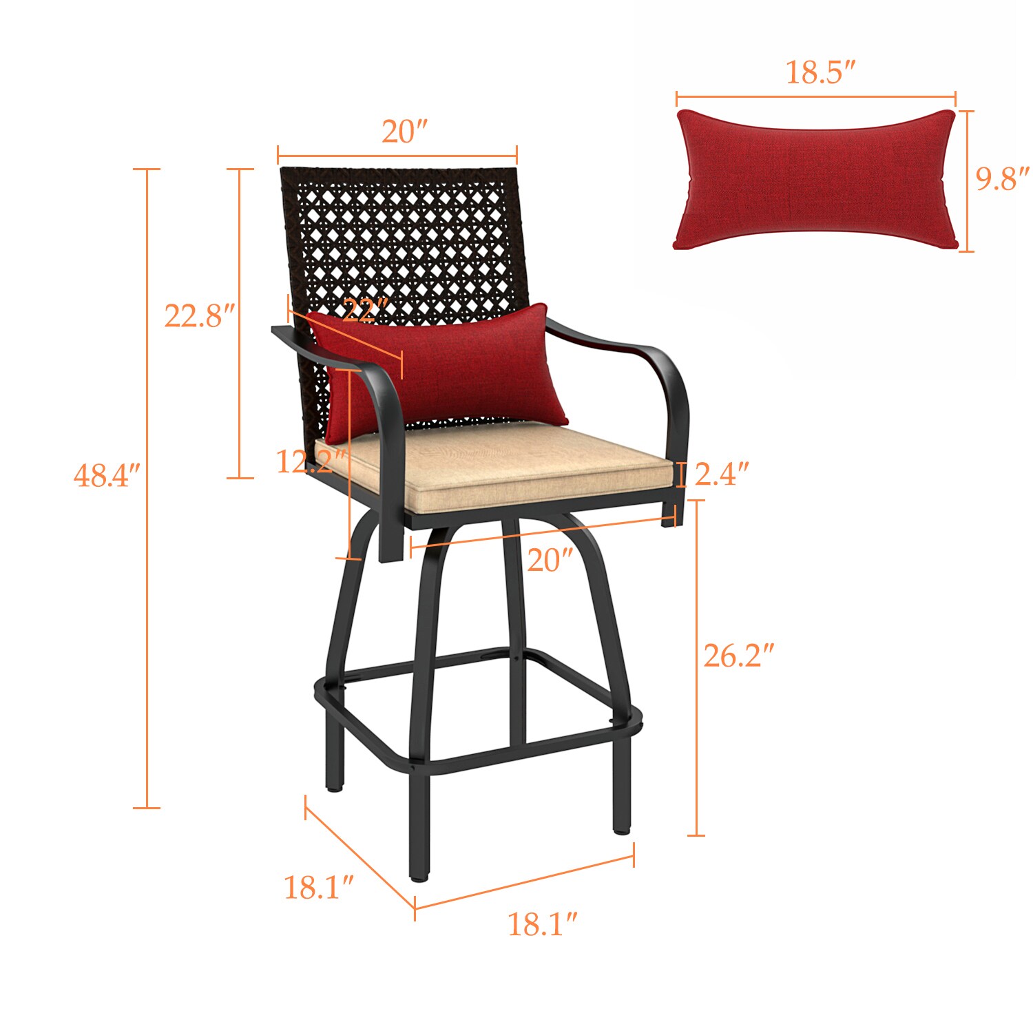 MIDHAM AMKF170204 Patio-Chairs - View #8