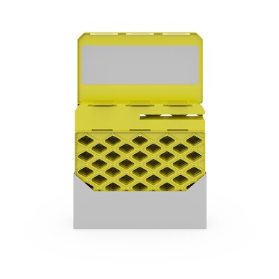 Orbis Red Plastic FliPak® Stack-N-Nest Storage Tote With Lid - 22L x 15W  x 13D
