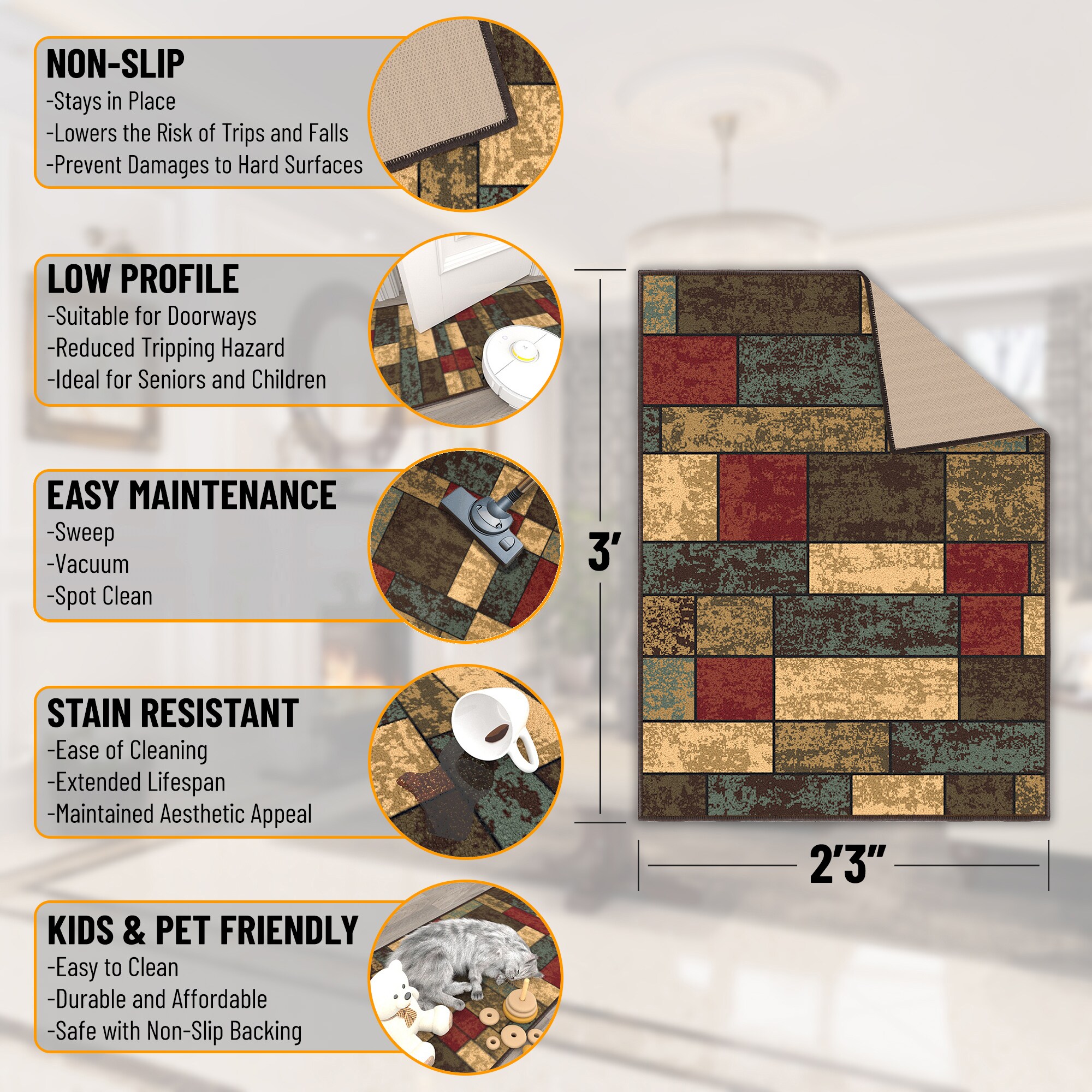 Ottomanson CLS3309-2X3 rugs - View #3