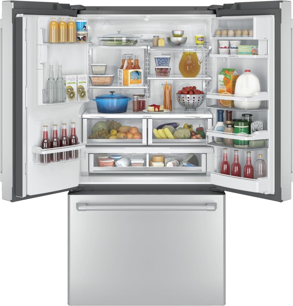CYE22UELDS by GE Appliances - GE Cafe™ Series ENERGY STAR® 22.2 Cu. Ft.  Counter-Depth French-Door Refrigerator with Keurig® K-Cup® Brewing System