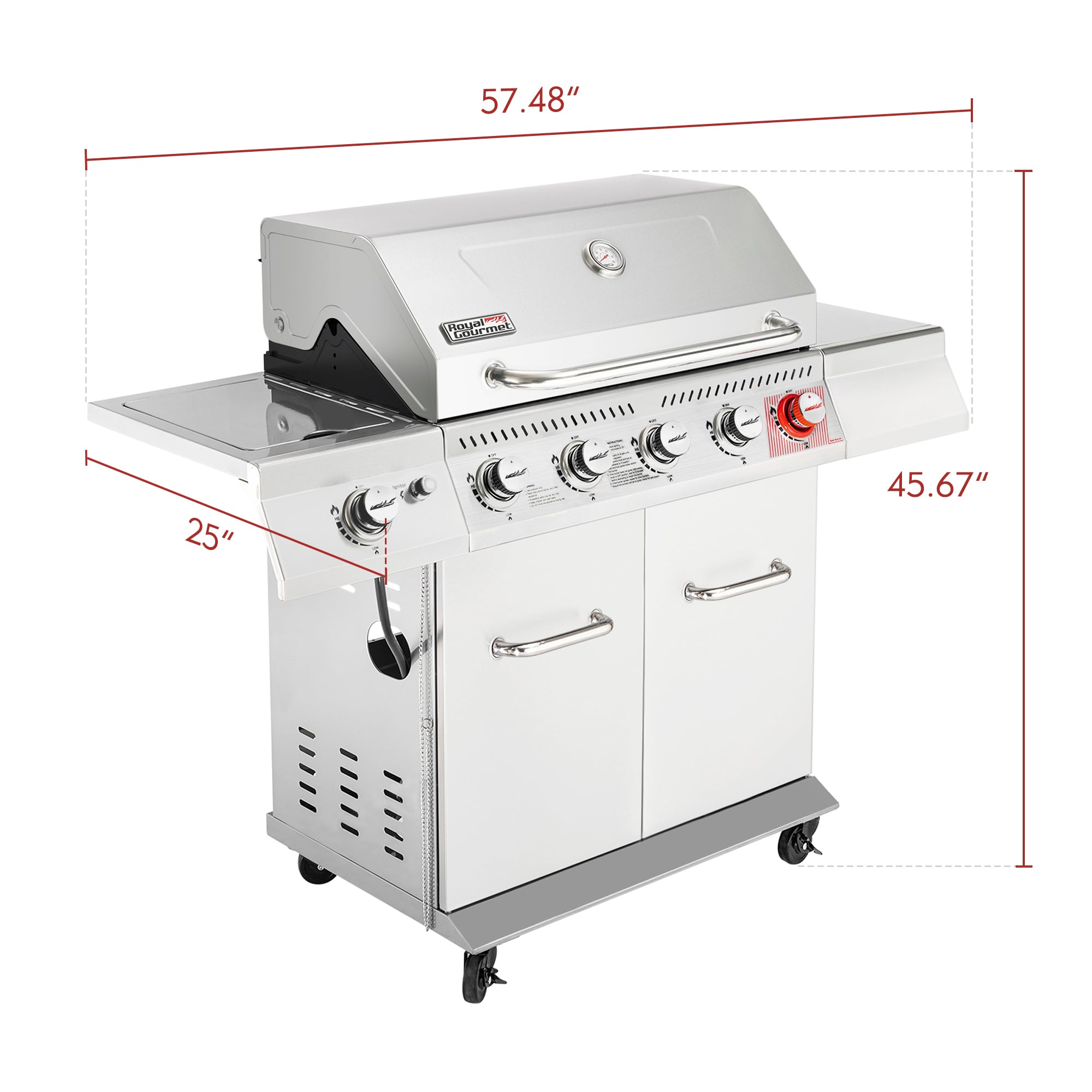Royal Gourmet GA5404S Gas-Grill - View #19