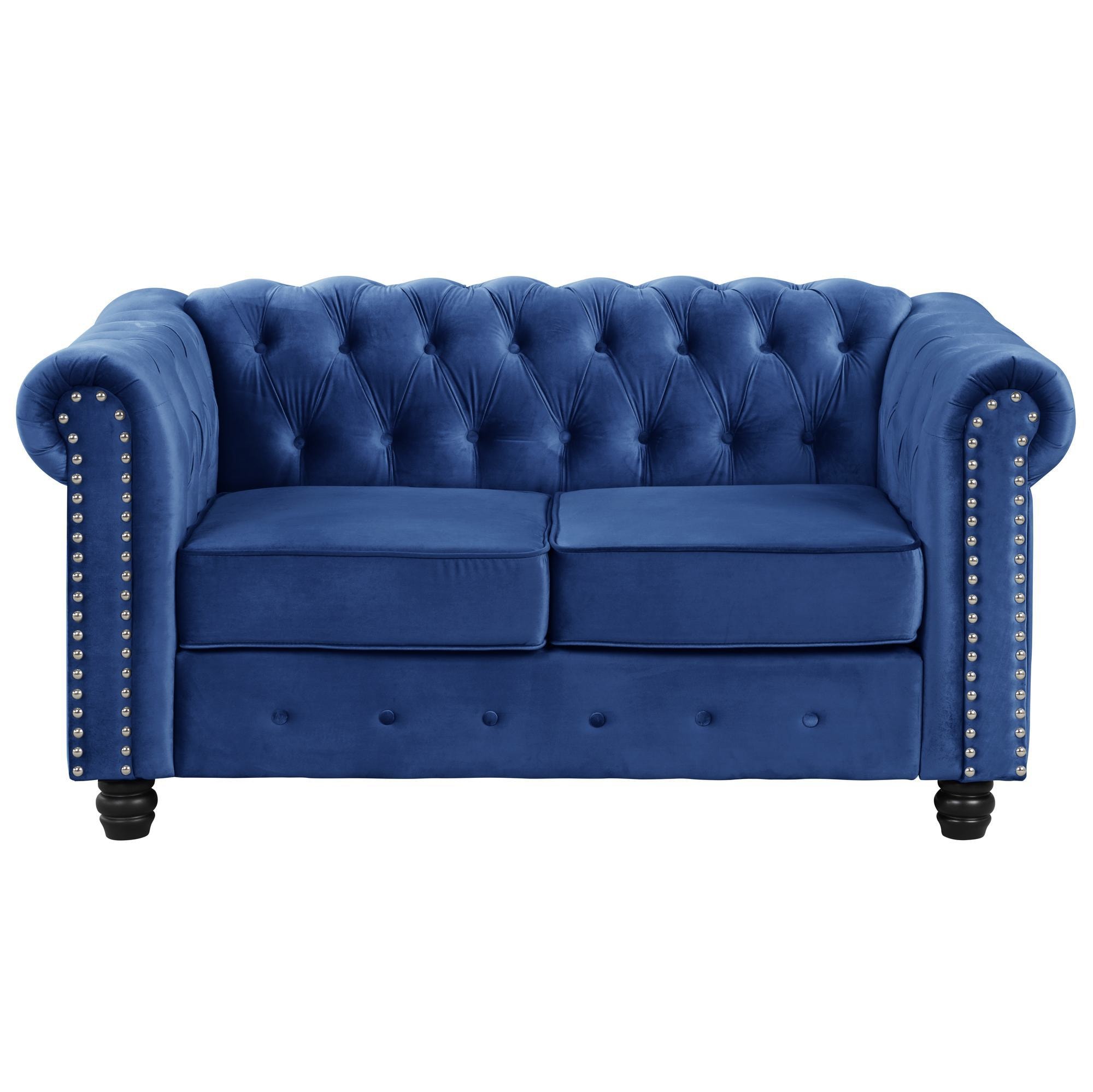 FARATI 8707-BLUE-2 Sofas-Loveseats - View #2