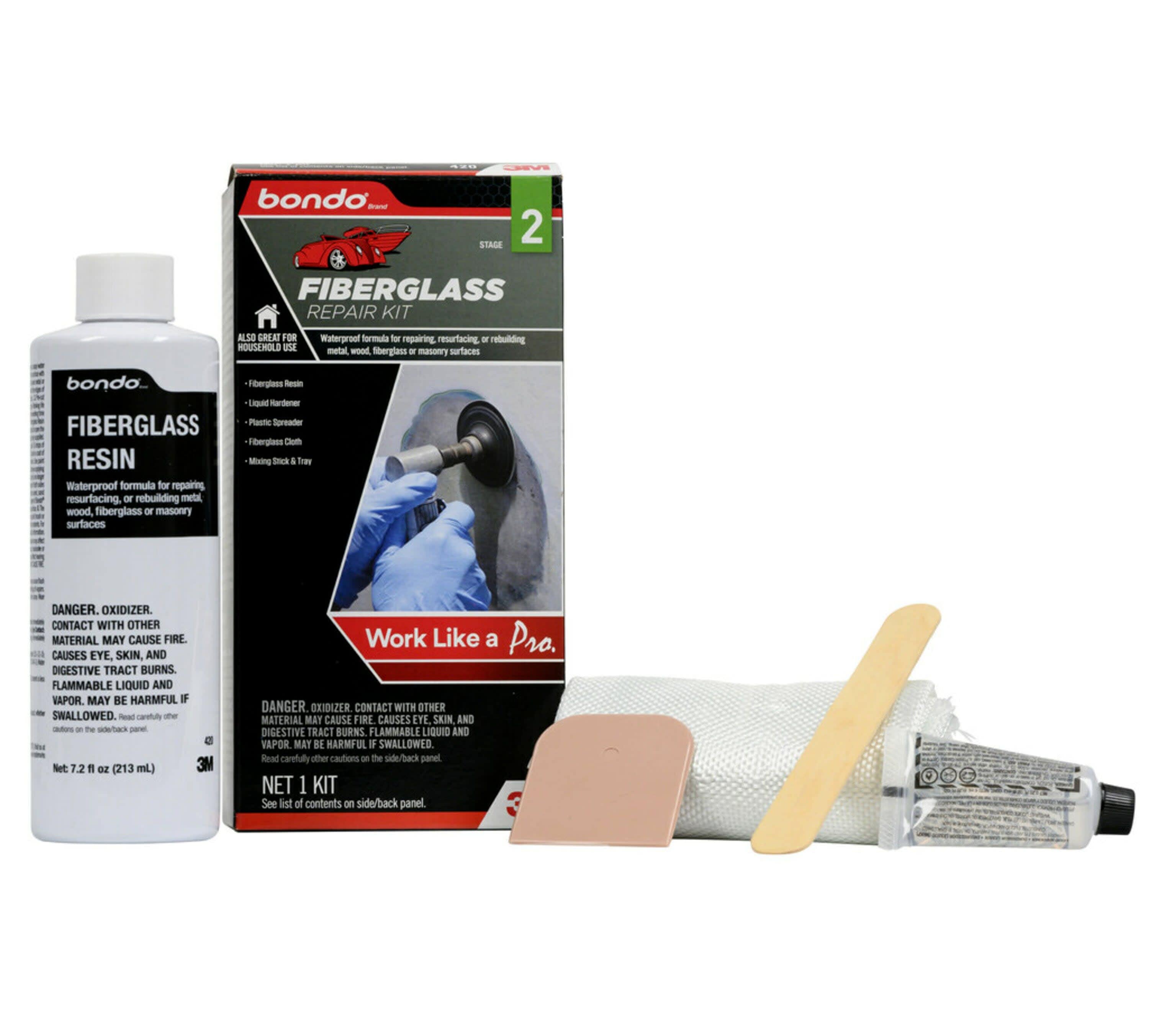 Bumper, Fiberglass and Plastic Repair Kit : Plastic, Wood & Tile :  Invisible Repair Products