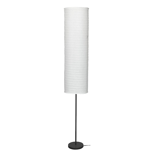 Style Selections styleselections 70-in Black Stick Floor Lamp in the ...