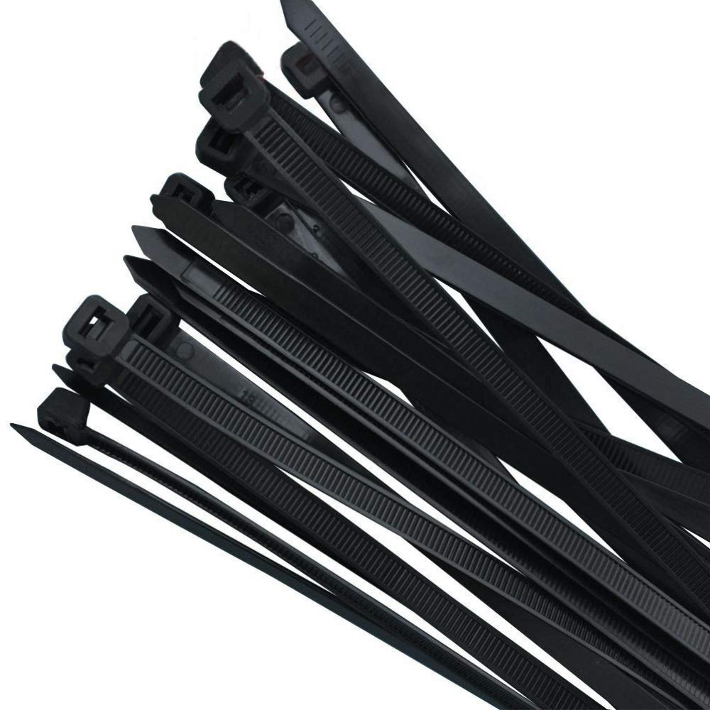 CYIKE  Black Nylon Zip Ties Large Cable Ties 16 Inch Long Heavy Duty 100 Pack Industrial Strength durable home and garden accessory designed for