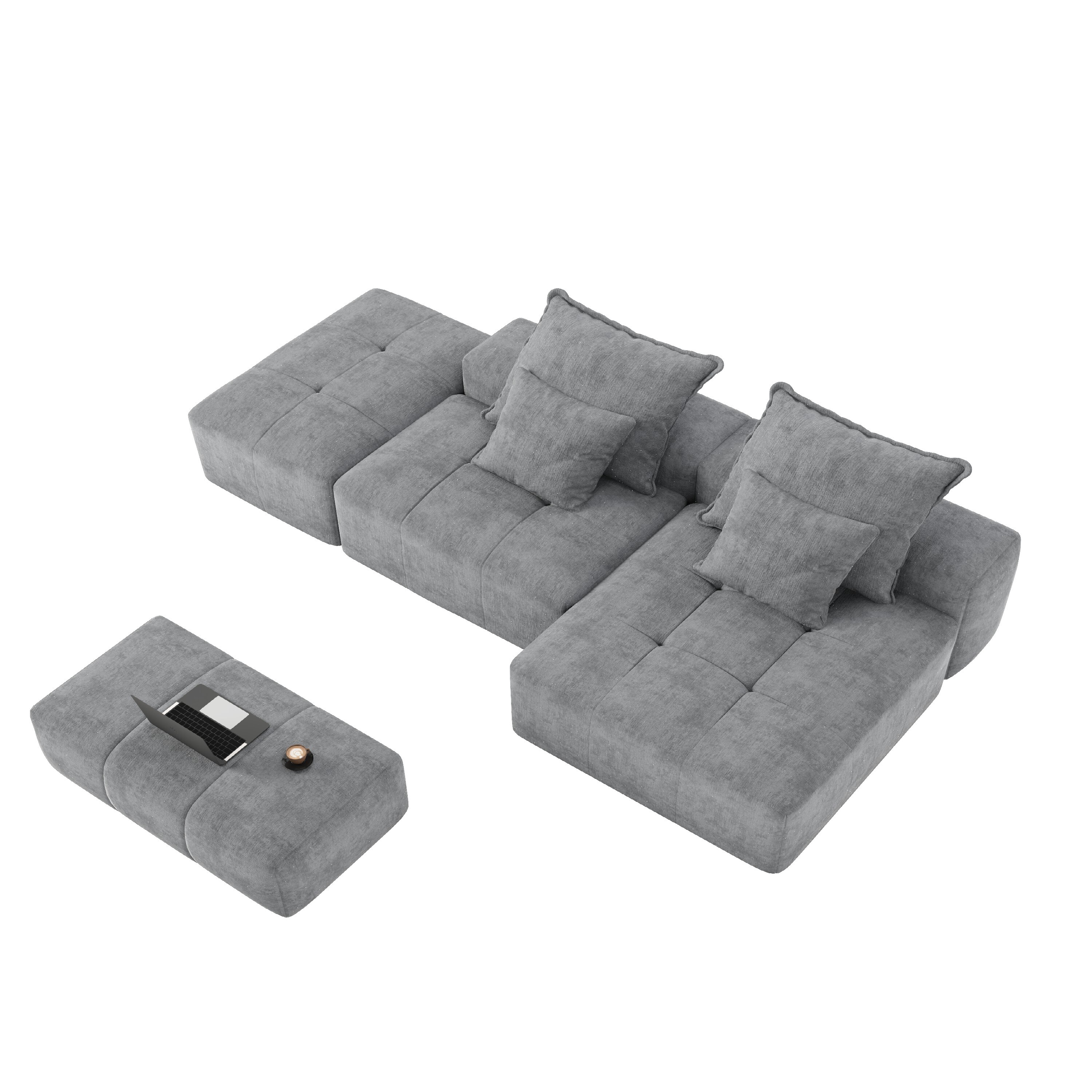 Homy Casa HJCSQJ-GY Sofas-Loveseats - View #9