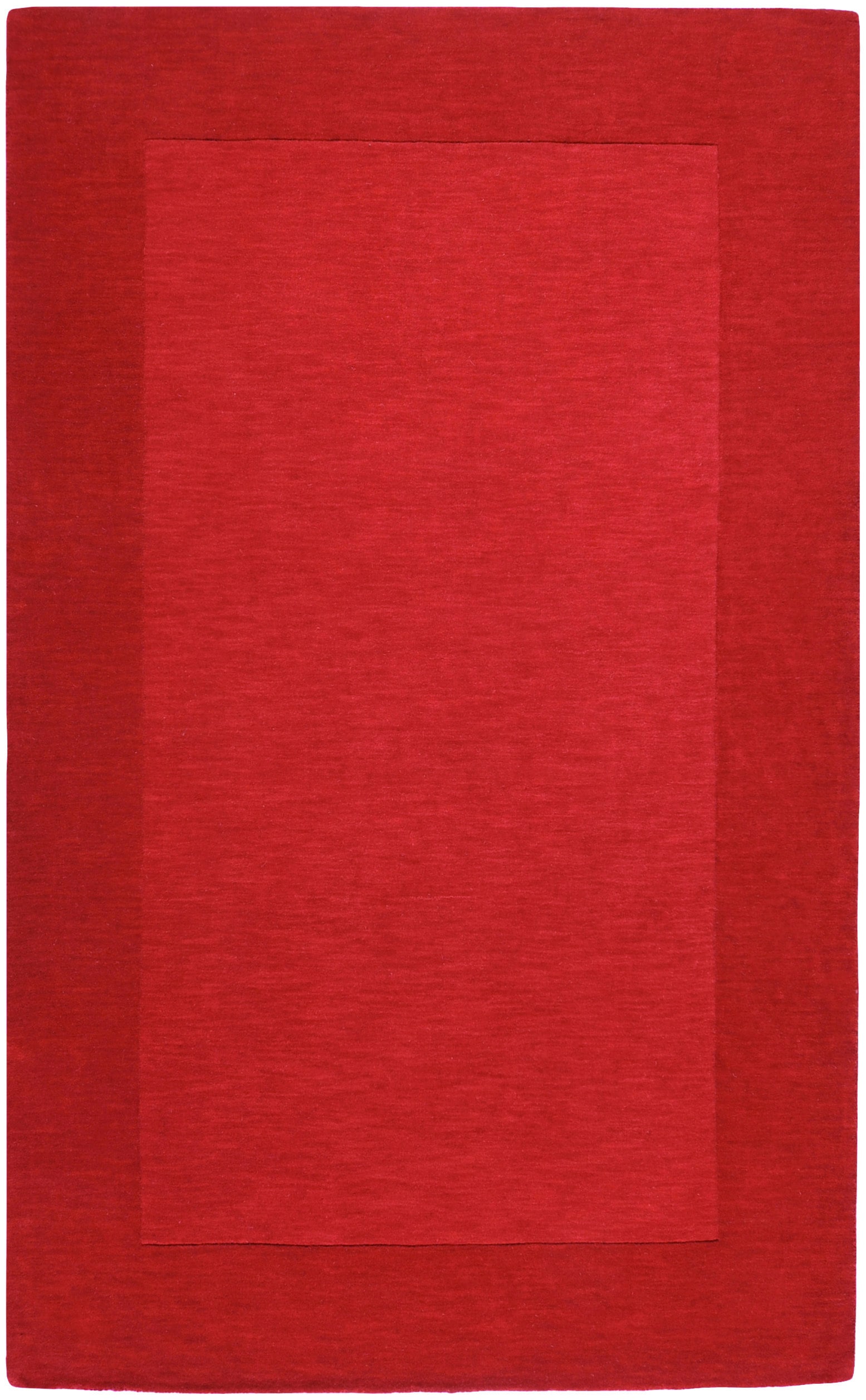 Livabliss M299-23 Mystique 2 x 3 (ft) Loomed Wool Burgundy Rectangular Indoor Solid Area rug