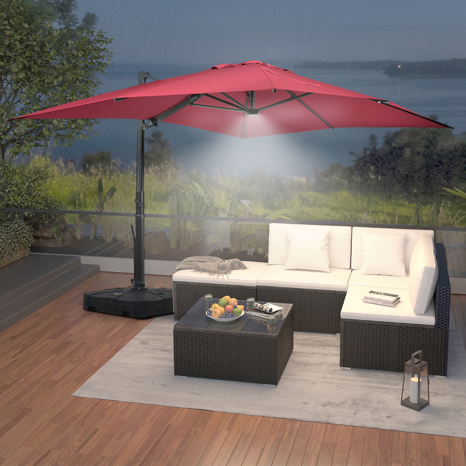 Mondawe MO-LEDMY02RD-B Umbrellas-2 - View #4