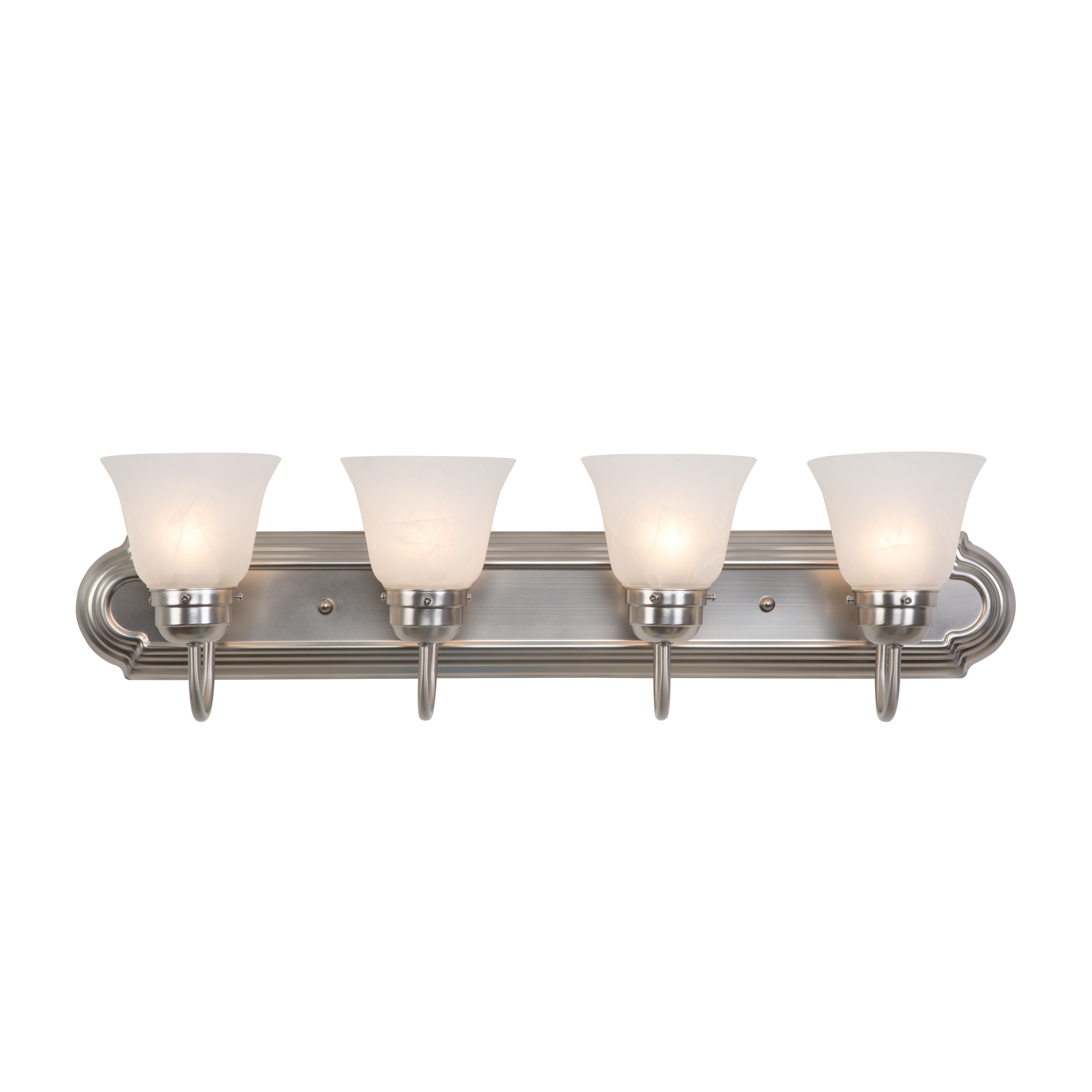 Yosemite Home Decor 4994-4SN Vanity Lighting Series 30-in 4 -Light Satin Nickel Modern/contemporary Vanity light