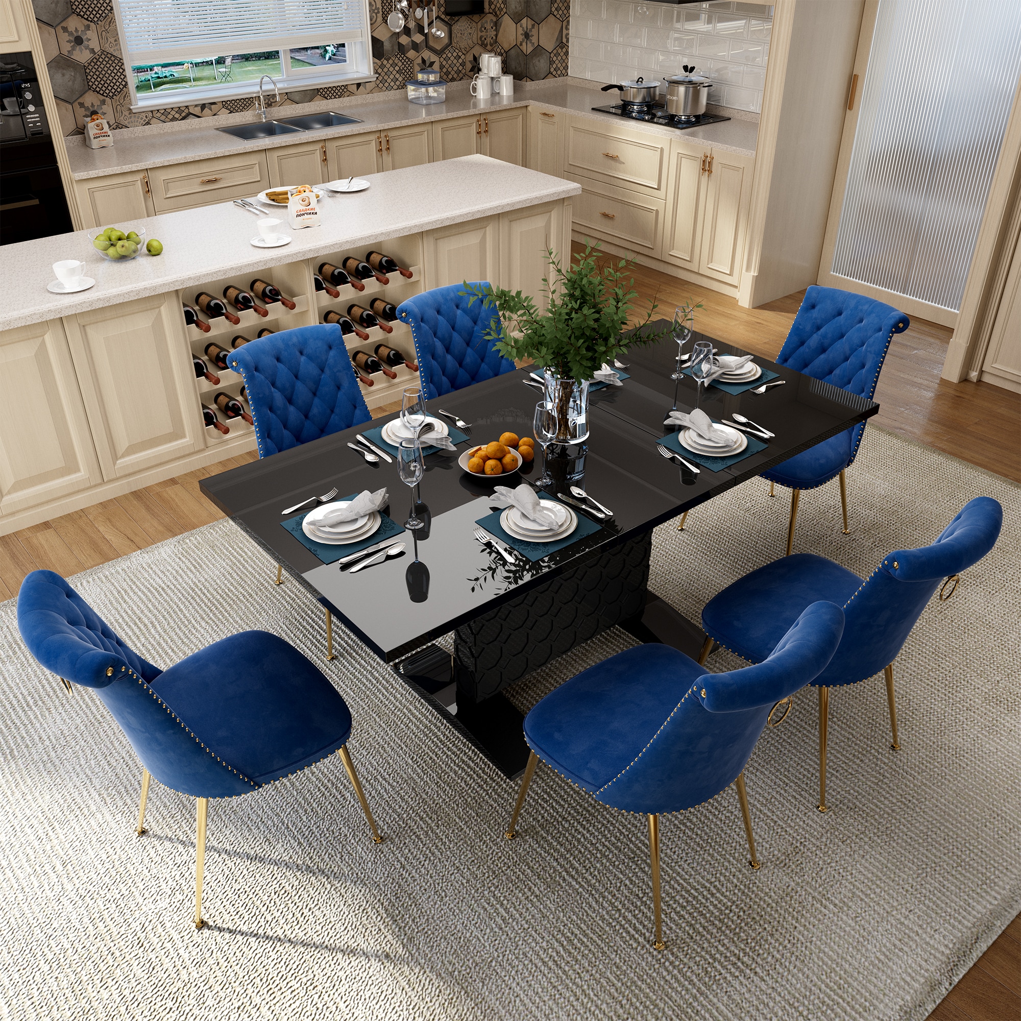 Clihome CL-ST1-BK703NY Dining-Sets - View #3
