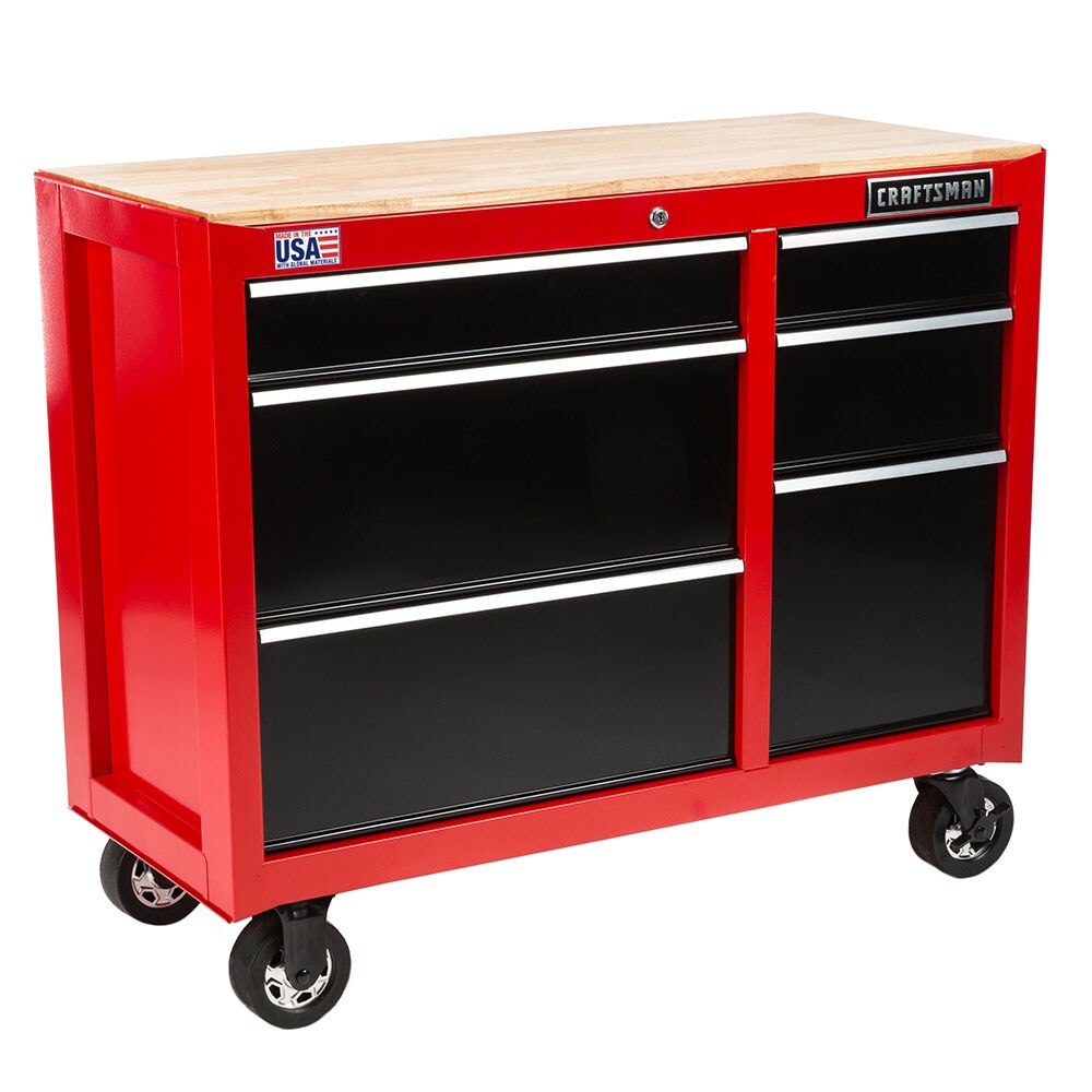 CRAFTSMAN 2000 Series 41-in W x 34-in H 6-Drawer Metal Rolling