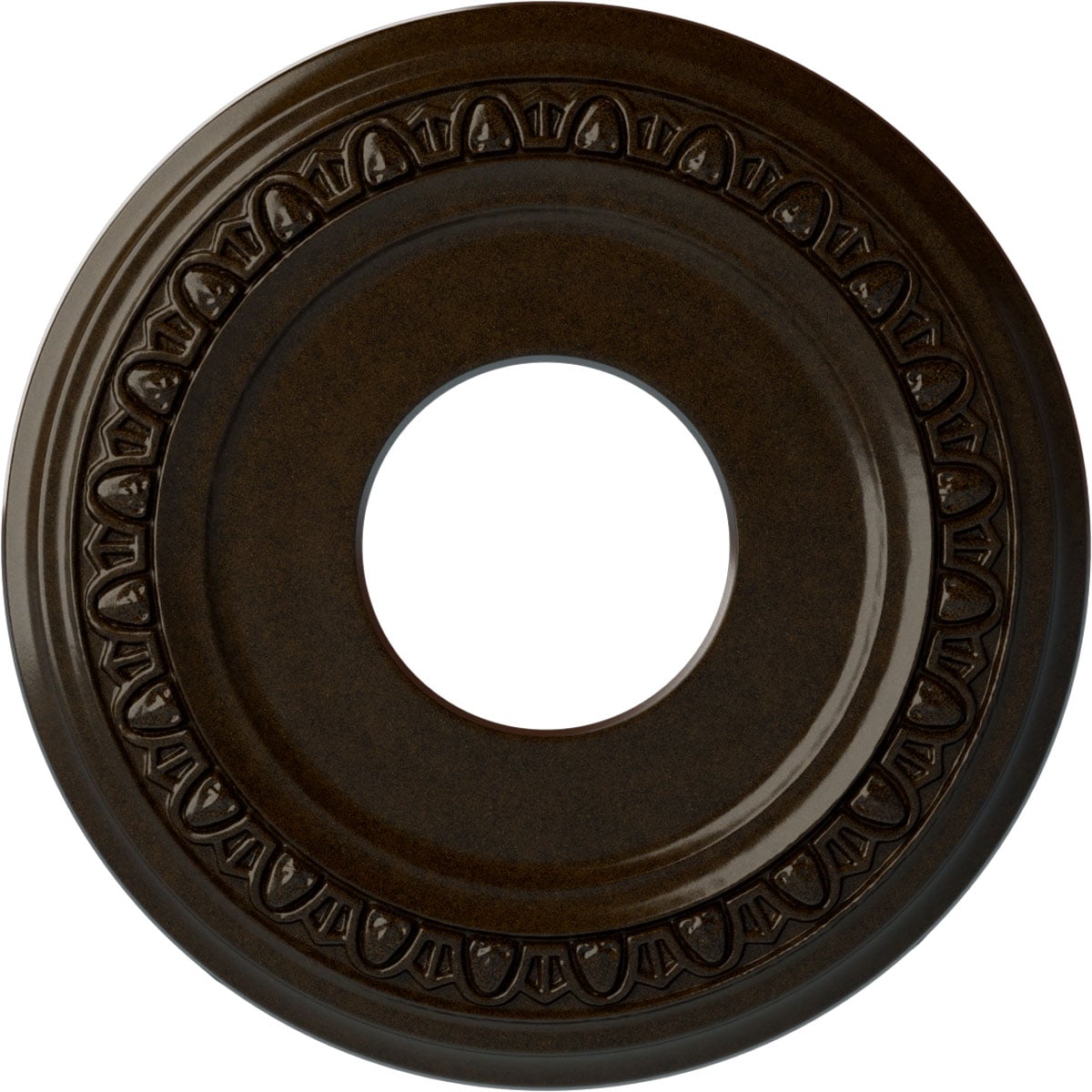 Ekena Millwork CM12JABZS Jackson 12.25-Inches W x 12.25-Inches L Painted Bronze Polyurethane Whole Ceiling Medallion