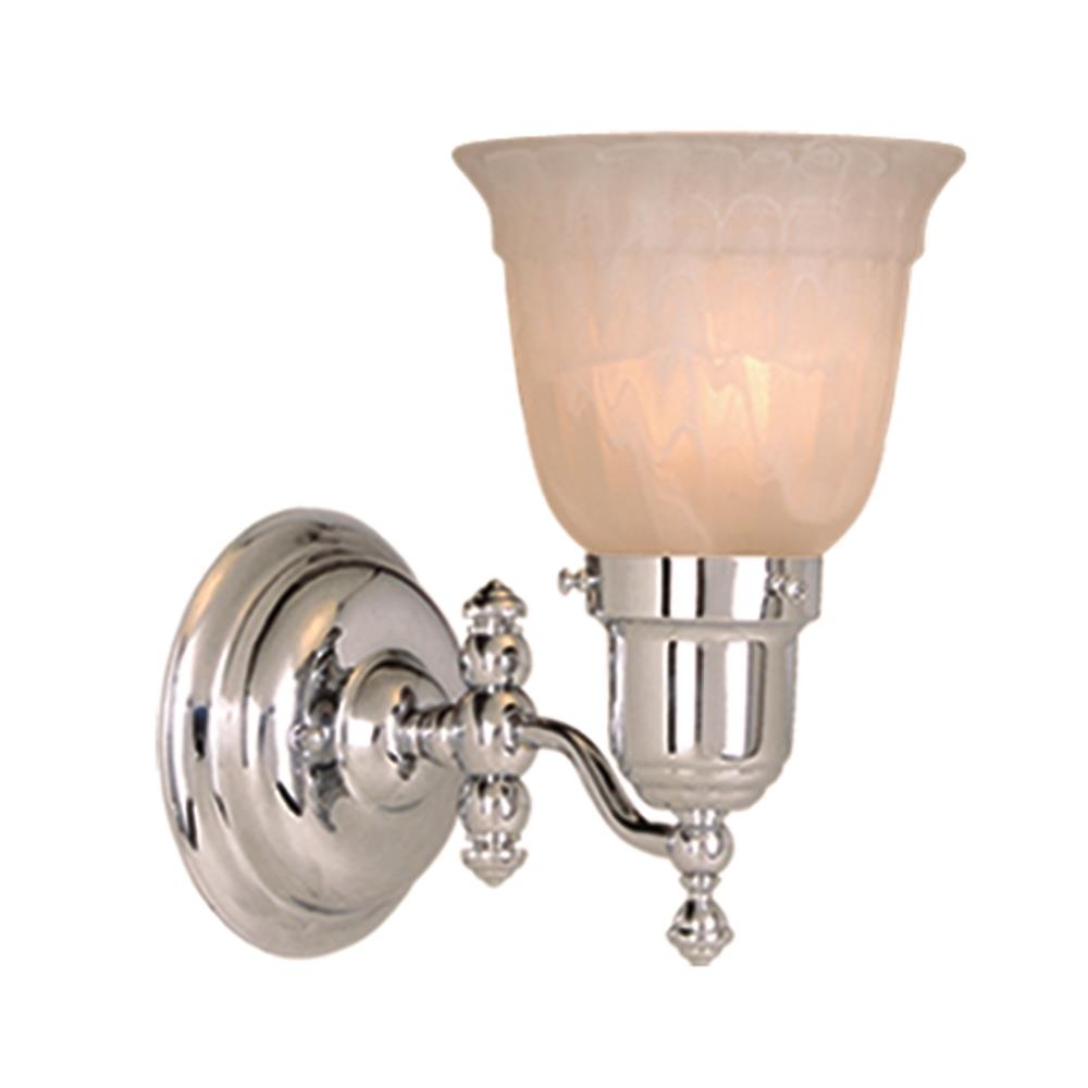 Cascadia WL28961CH Swing Arm 1-Light Chrome Transitional Vanity Light