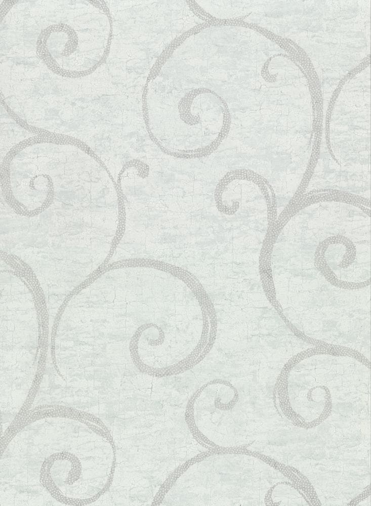 Warner Textures 2921-50702 60.8-Sq. Feet Teal Vinyl Textured Abstract 3D Unpasted Wallpaper