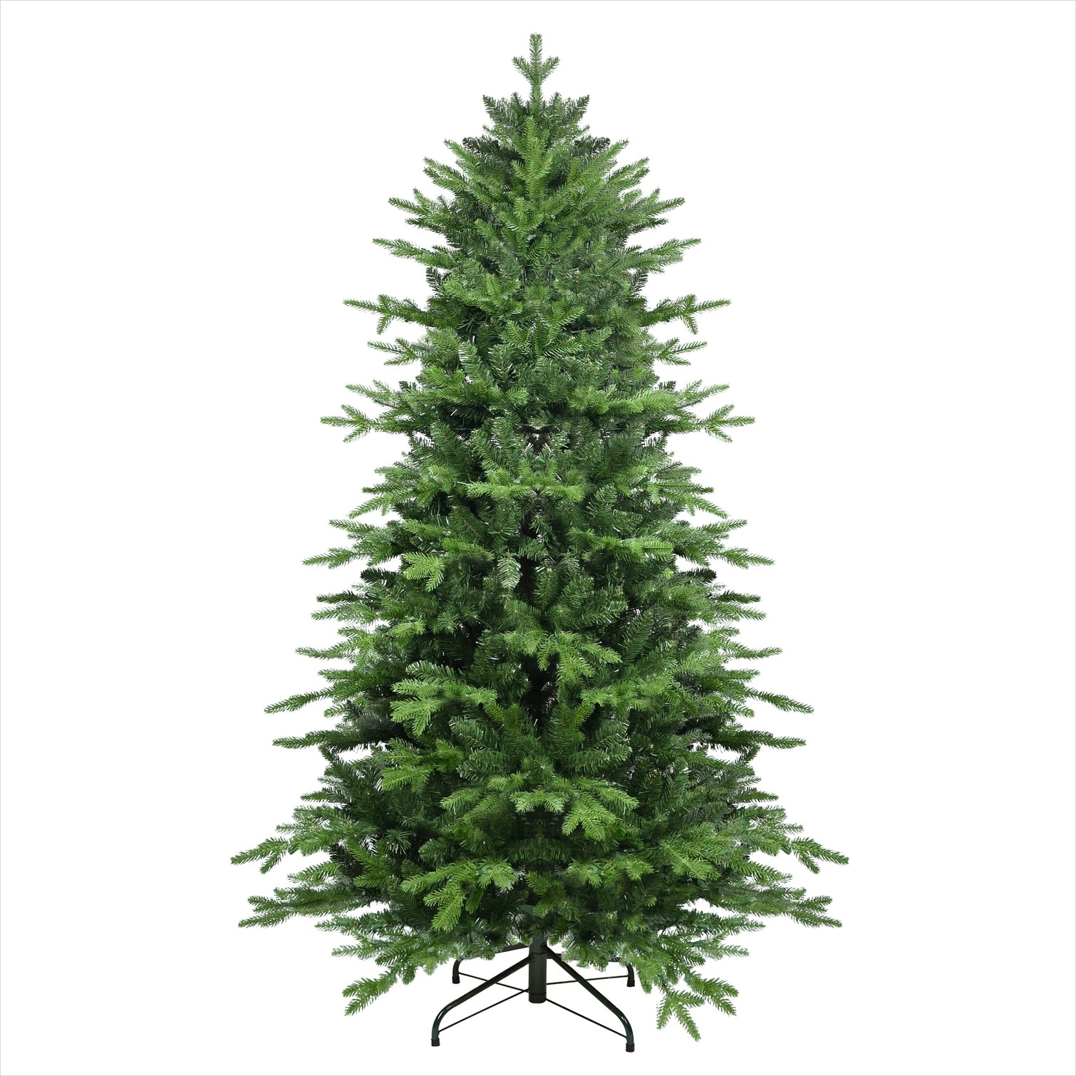 SunJet Hinged Assembly 4-Foot Artificial Christmas Tree in Lifelike PE ...