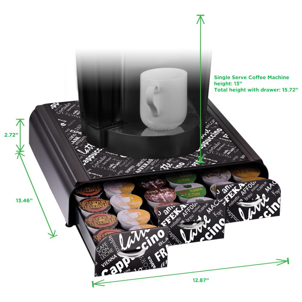 Mind Reader TRAY6-BLKP Coffee-Beverage-Organizers - View #9