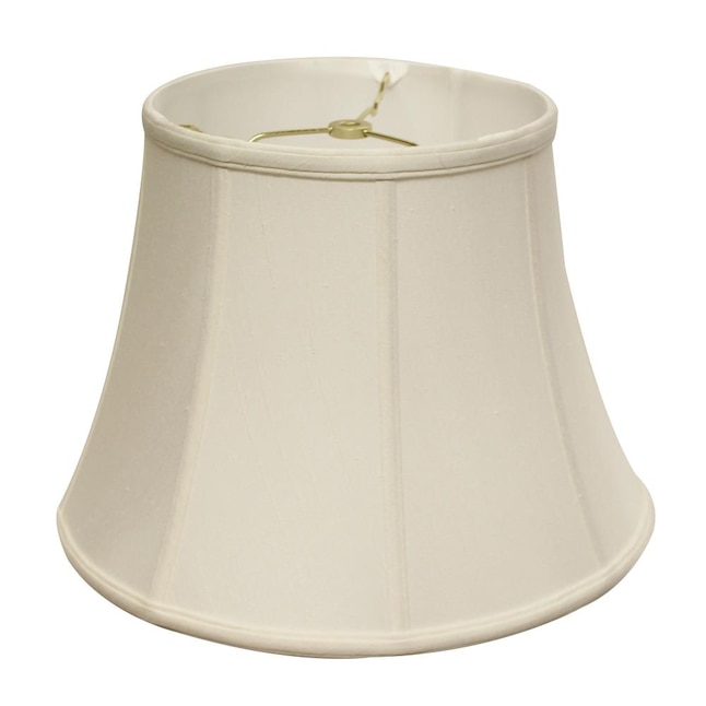 White Silk Bell Lamp Shade, How To Measure A Bell Lamp Shade