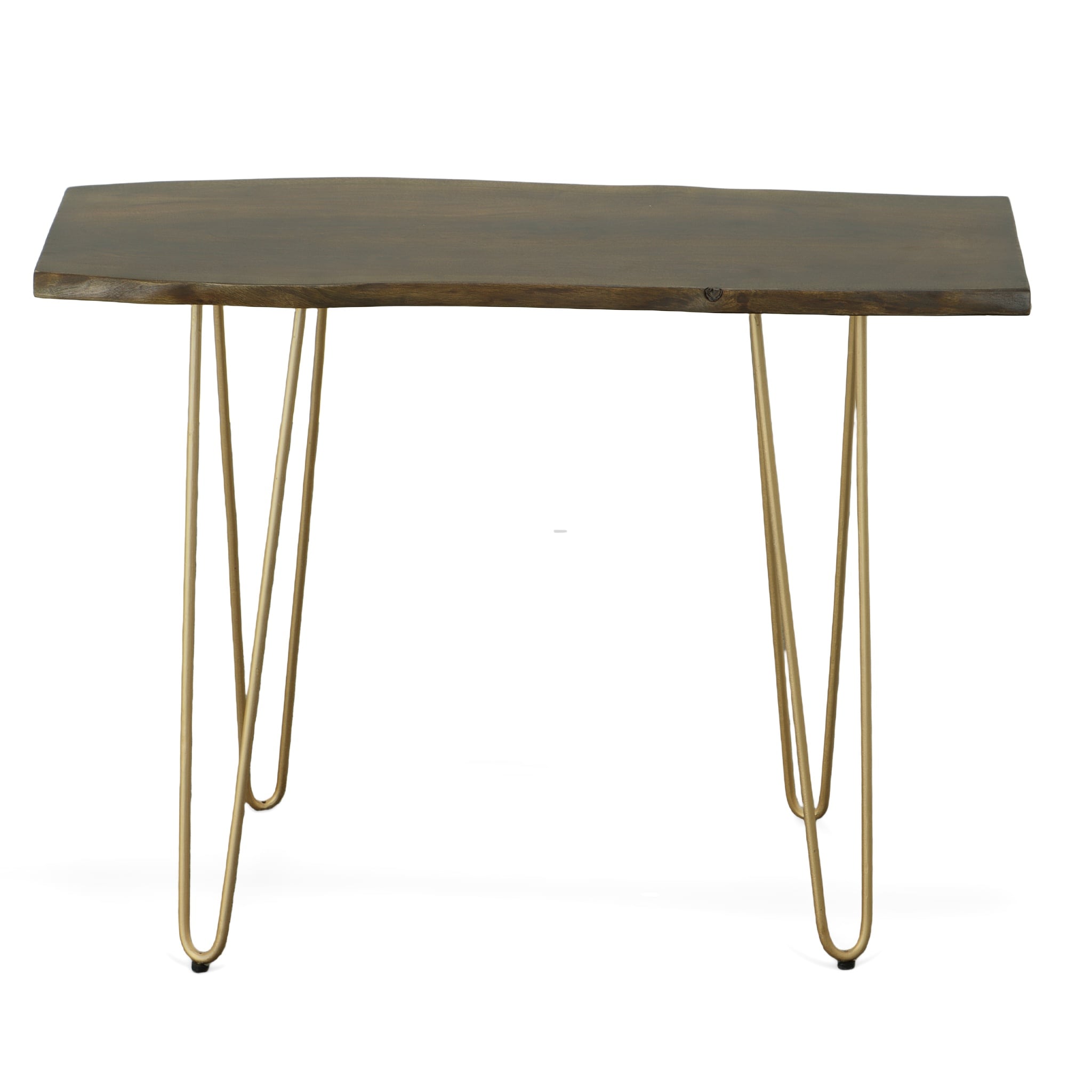 Carolina Cottage LE1430ELMGLD Seti Rustic Elm Console Table