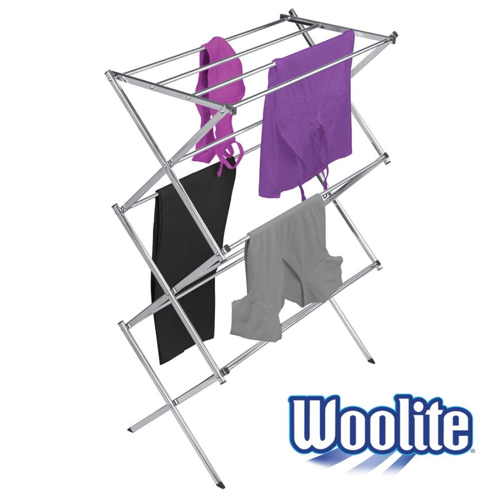 Woolite 3-Tier 14.76-in Metal Drying Rack in the Clotheslines & Drying Racks  department at