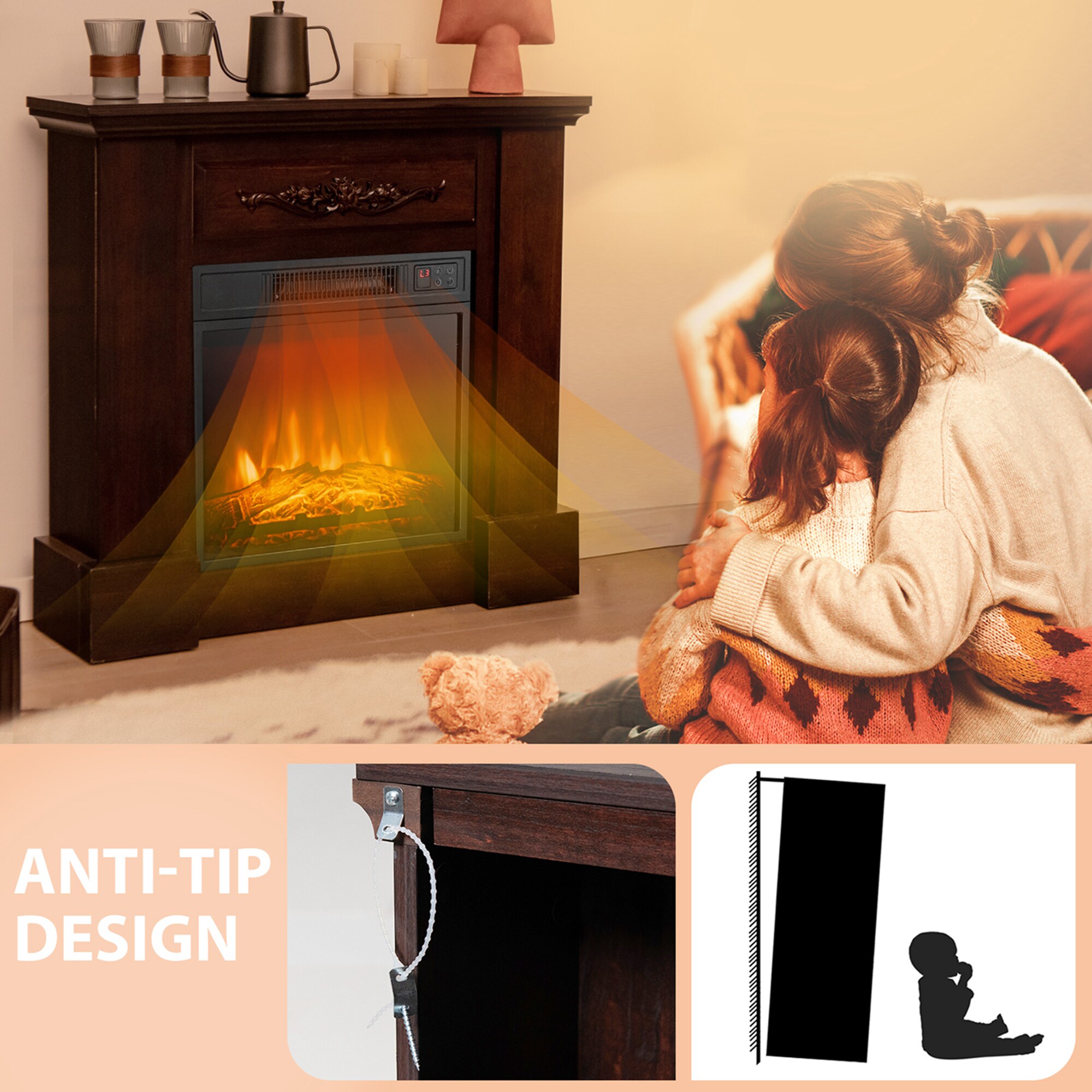 Goplus FP10103US-NA Electric-Fireplaces - View #3