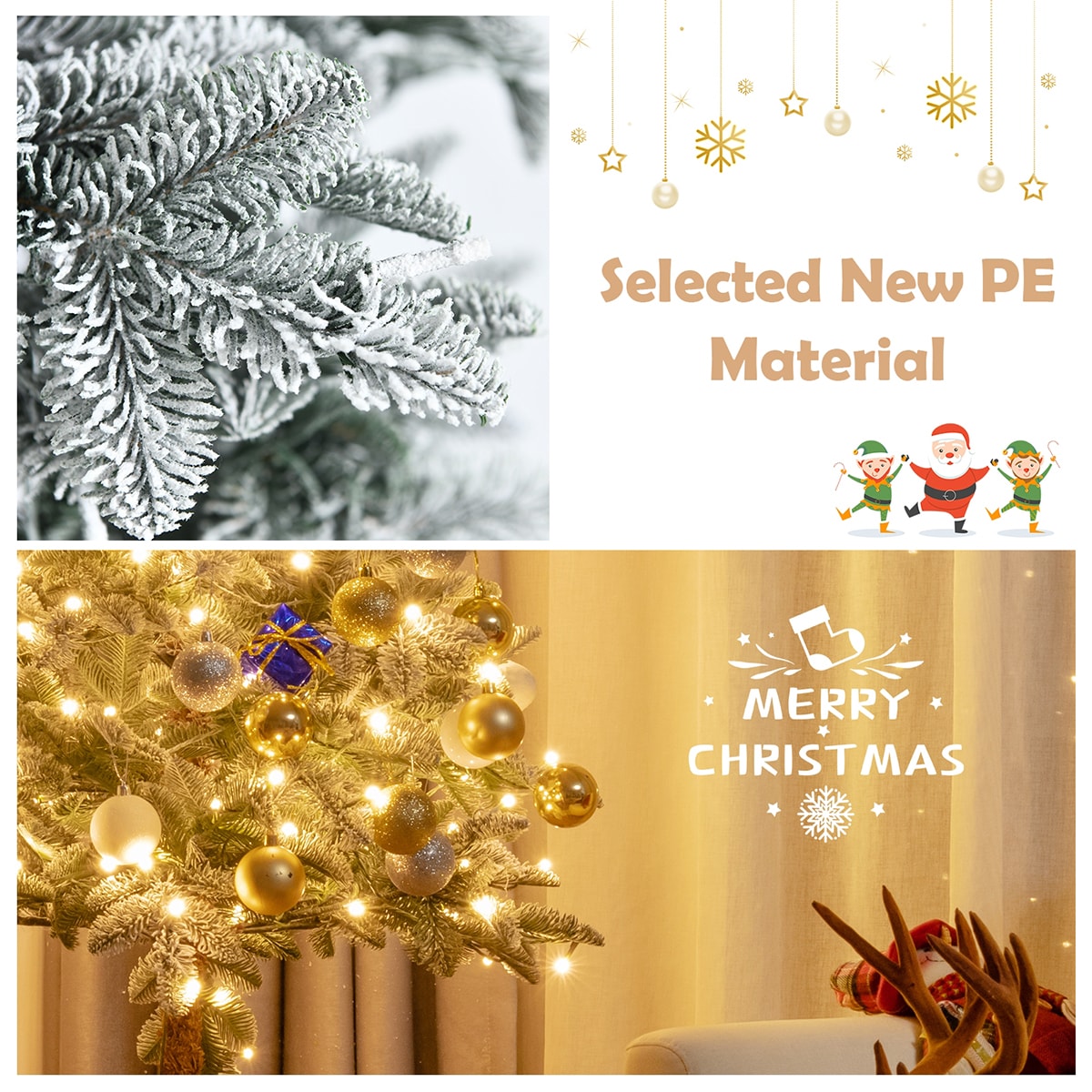 WELLFOR CM-HJY-23536US Artificial-Christmas-Trees - View #4
