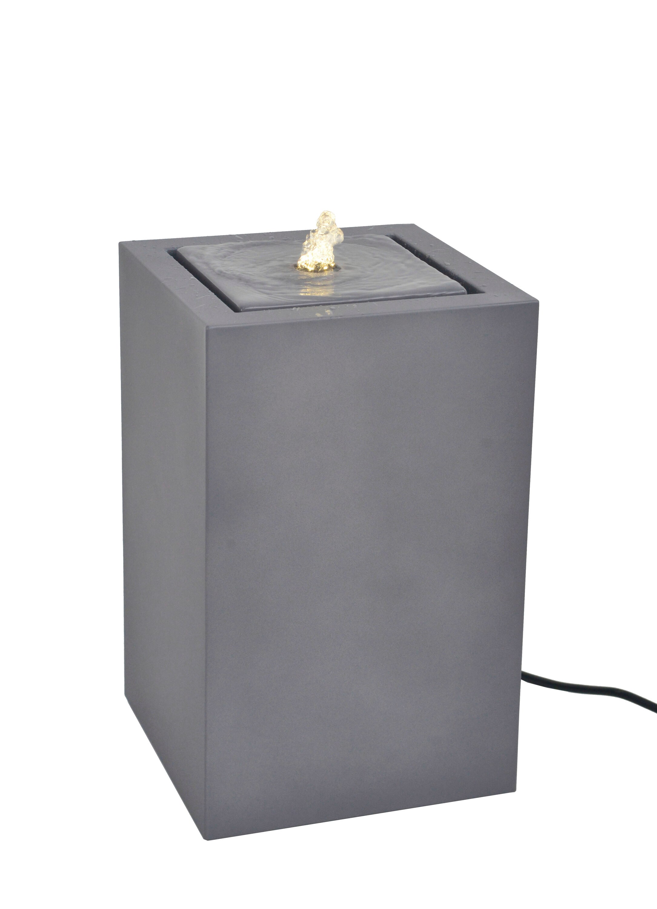 Bond Y95853 16.14-in H Metal Wall Outdoor Fountain Pump Included