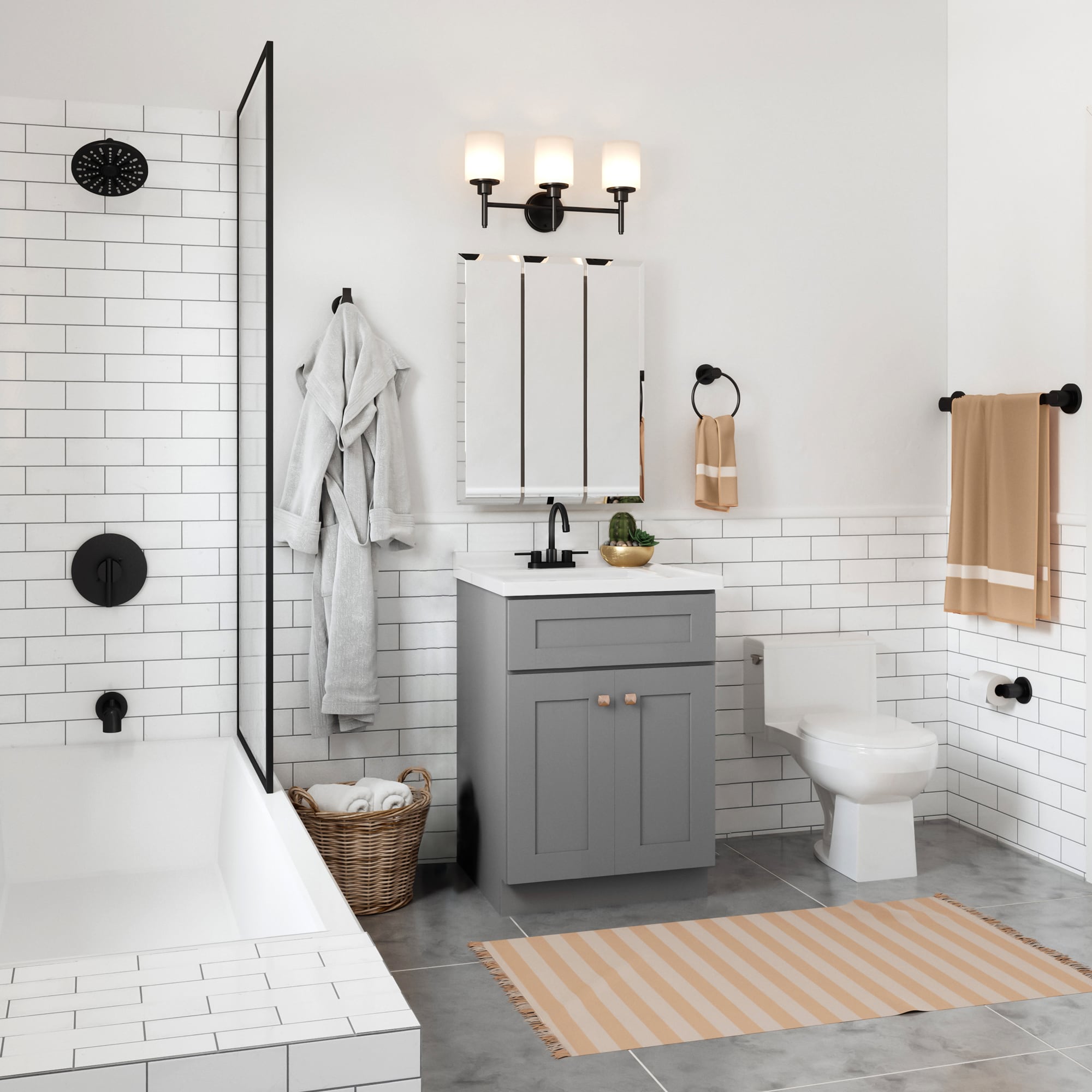 25-Inch Solid White Cultured Marble Vanity Top with Backsplash