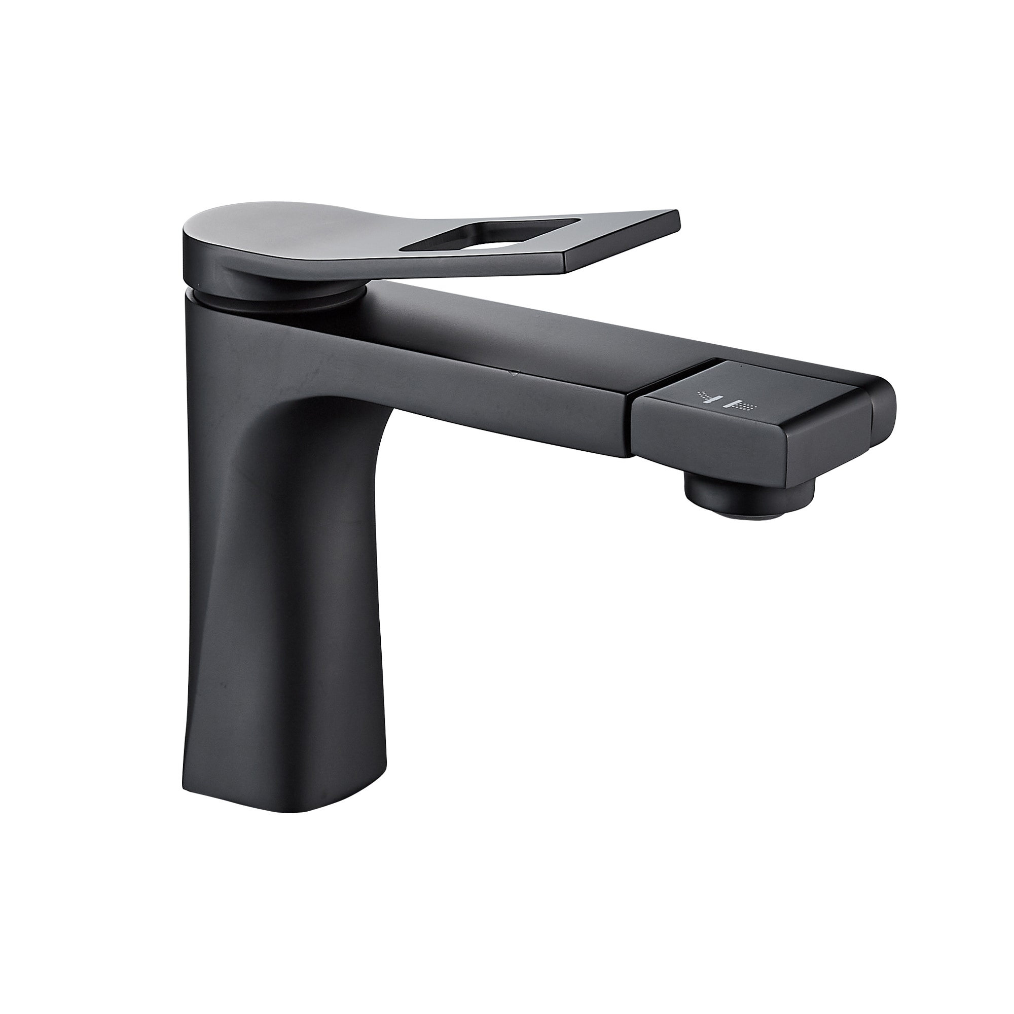 FORIOUS LL40030B Matte Black Single hole 1-handle High-arc Commercial/Residential Handle Bathroom Sink Faucet