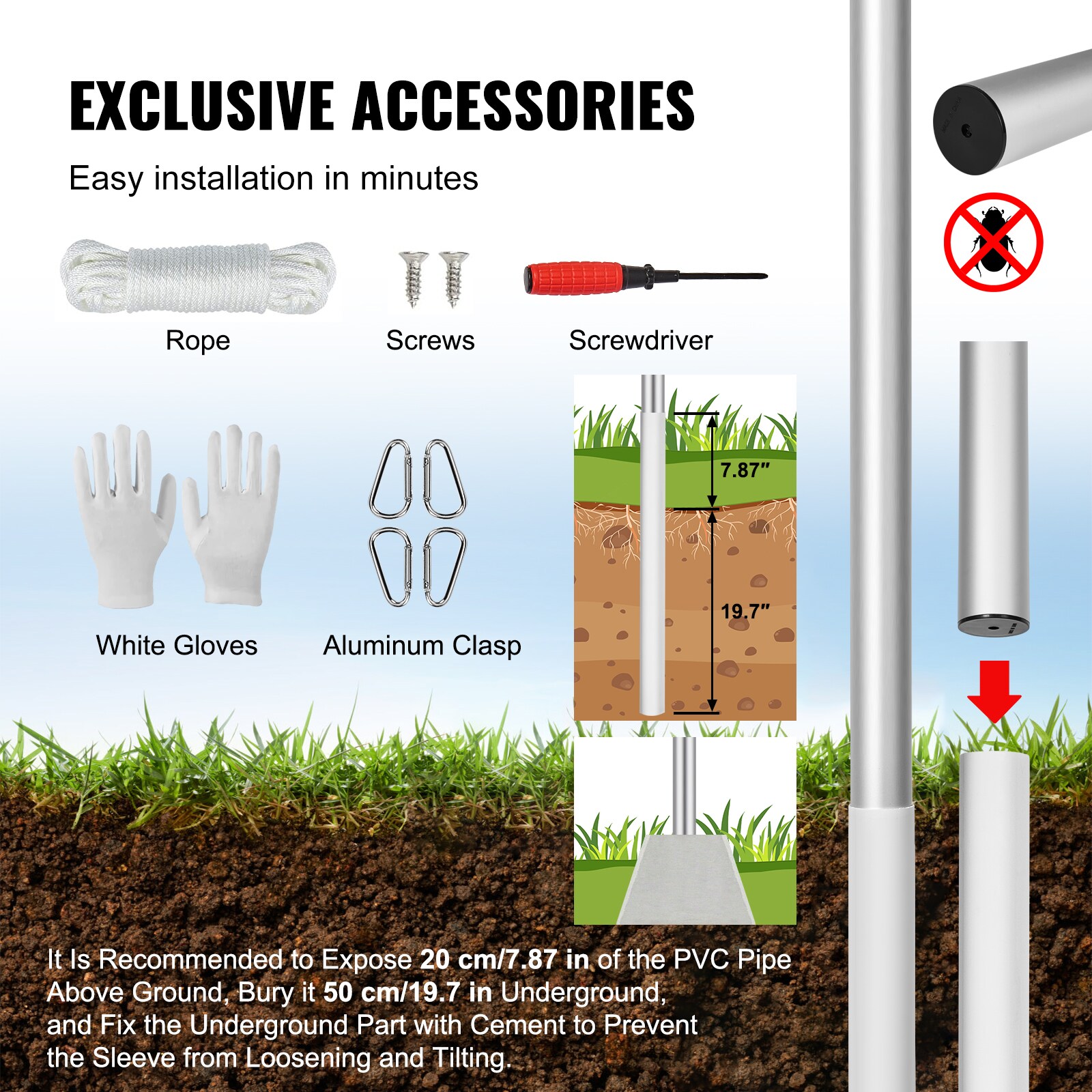 VEVOR SCQGTJTJSFDY05117V0 Flag-Poles - View #5