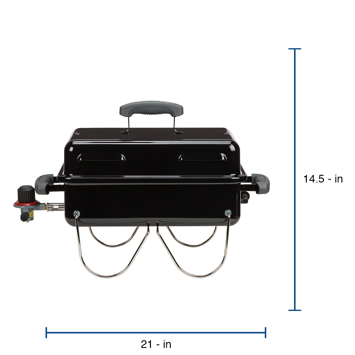 Caius Slagter samling Weber 160-Sq in Black Portable Gas Grill in the Portable Grills department  at Lowes.com