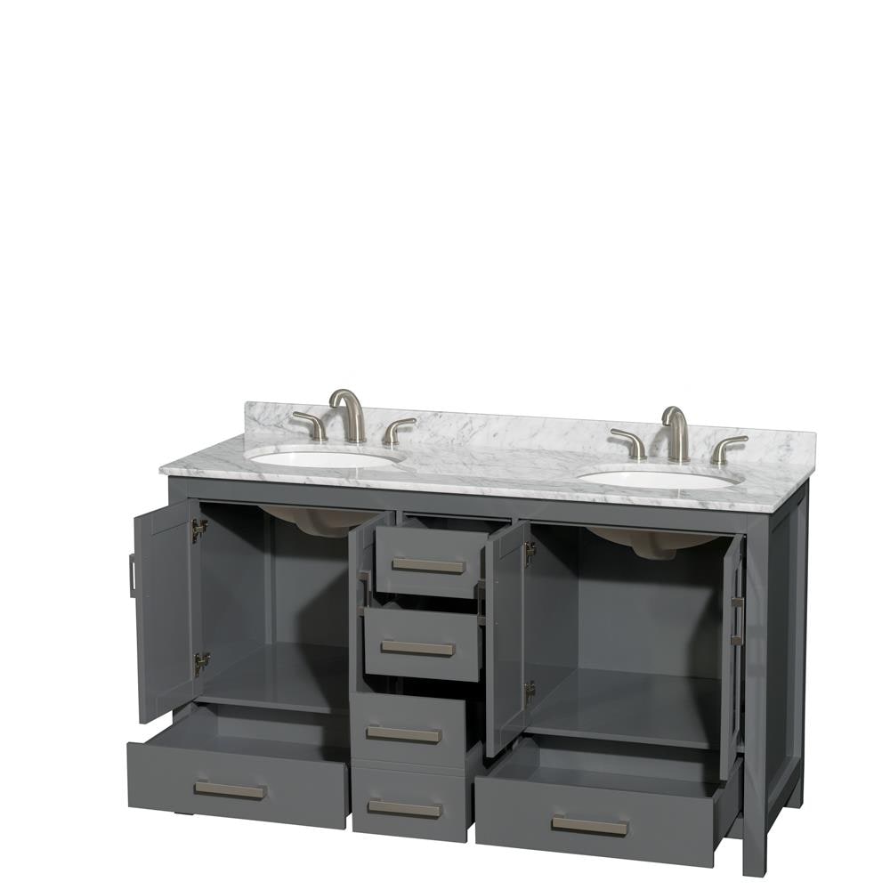 Wyndham Collection WCS141460DKGCMUNOMXX Bath-Vanity-Combo - View #2