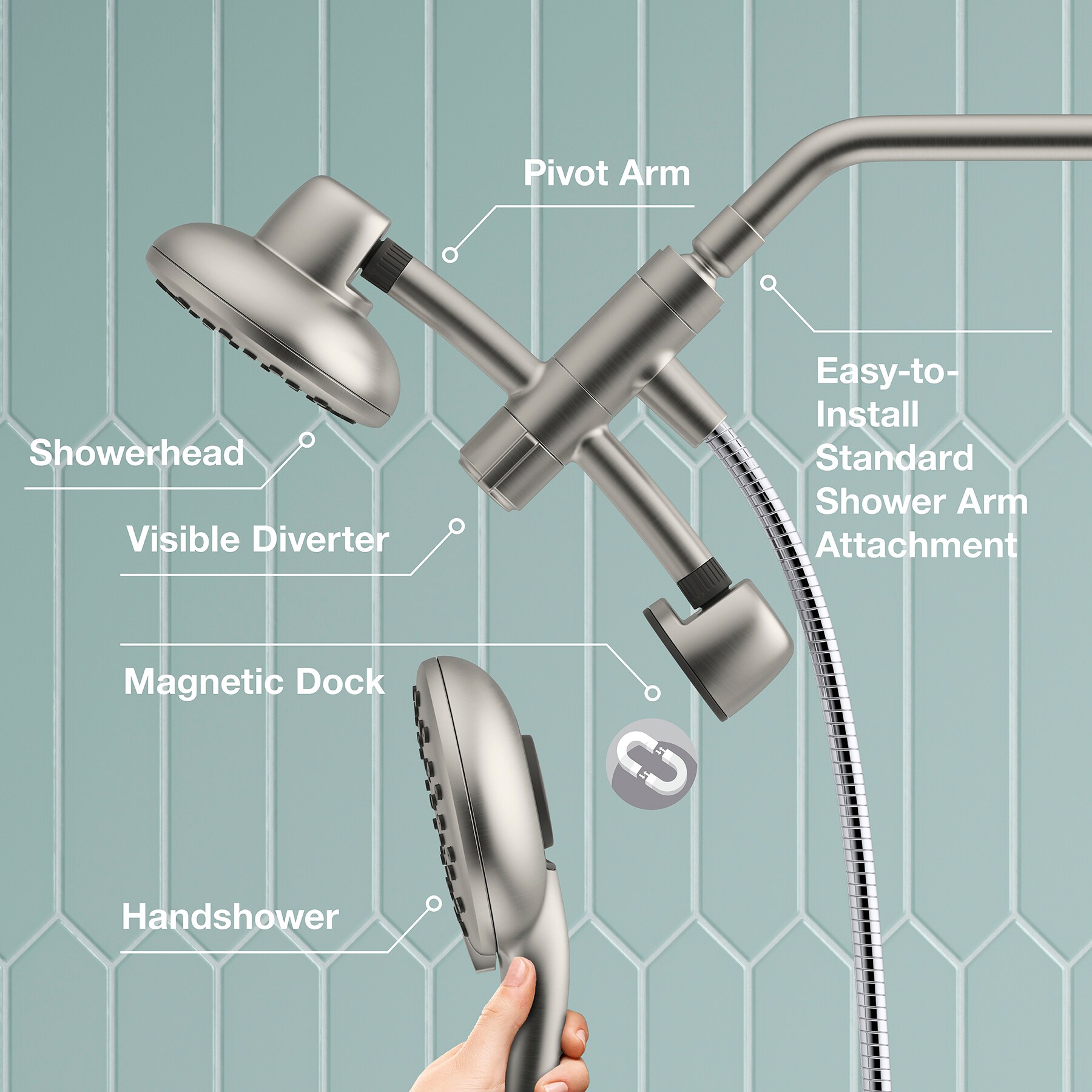 KOHLER R25771-G-BN Fixed-Showerhead - View #7