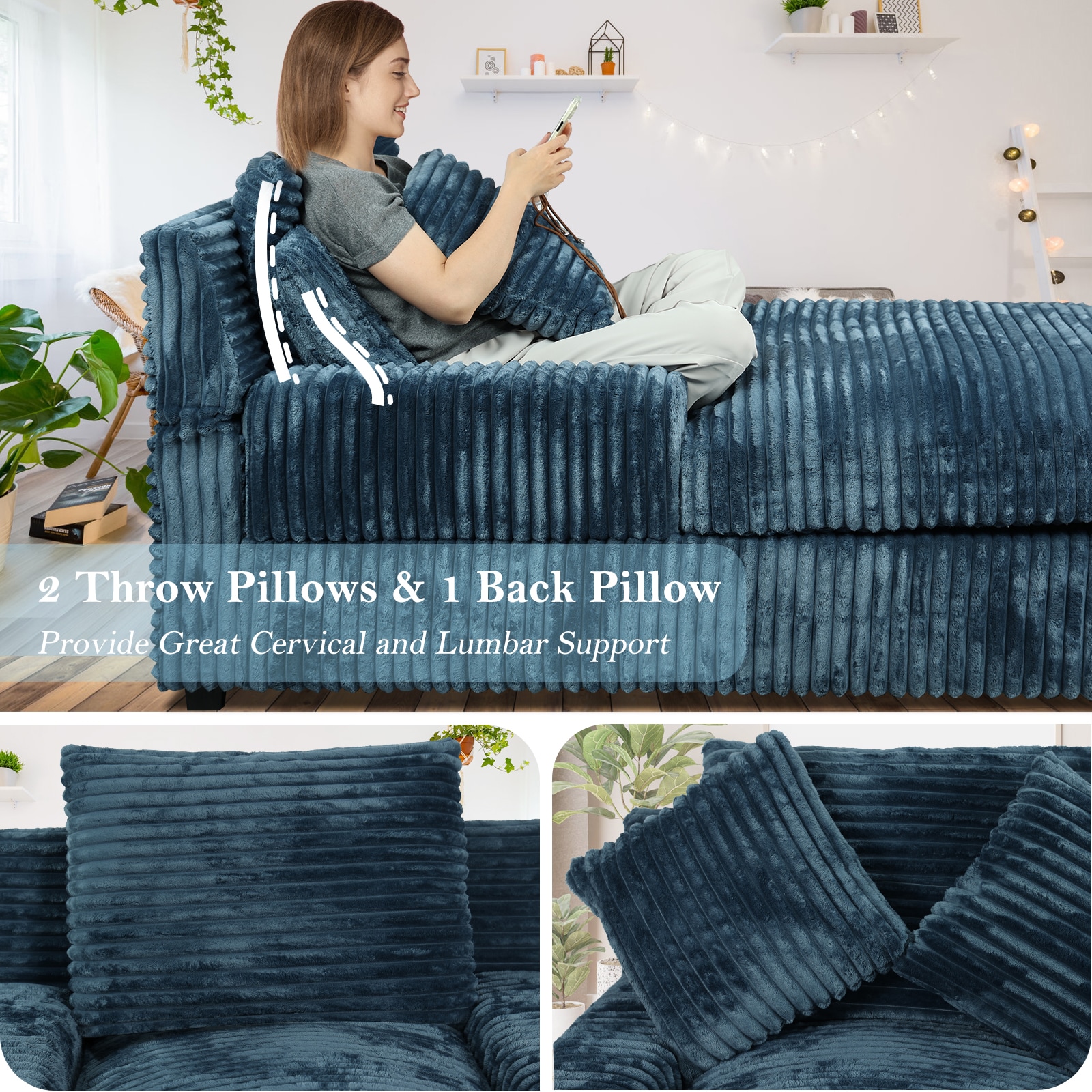NOBLEMOOD LS-1009BU-1 Chaises-Settees - View #5