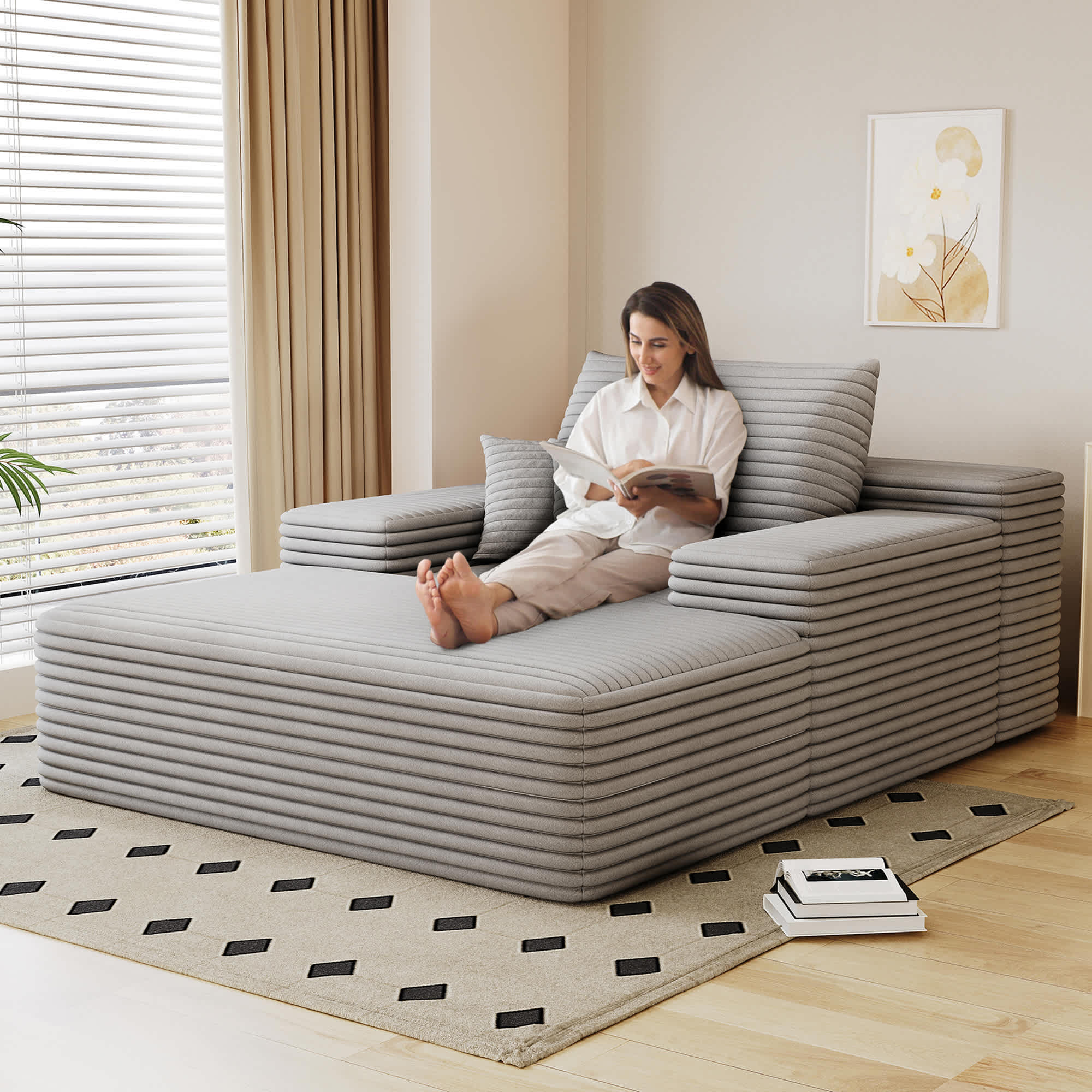 Misty Moon FXLW0403-P301530 Sofas-Loveseats - View #2