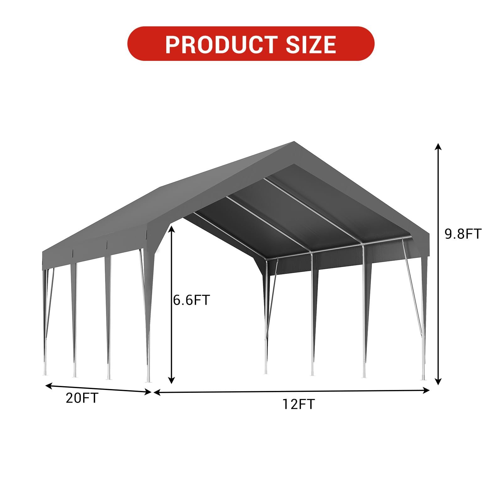 GarveeLife LMYCP-TM845530 Carport-Covers - View #5