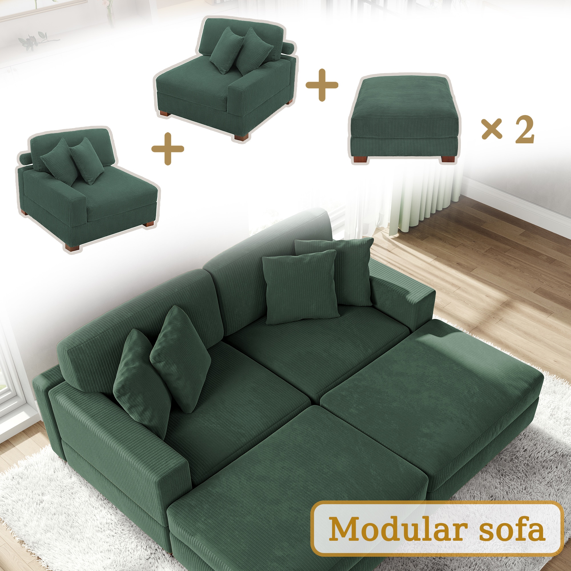 Dreamsidea CS7-HG-L-R-OTX2 Sofas-Loveseats - View #8