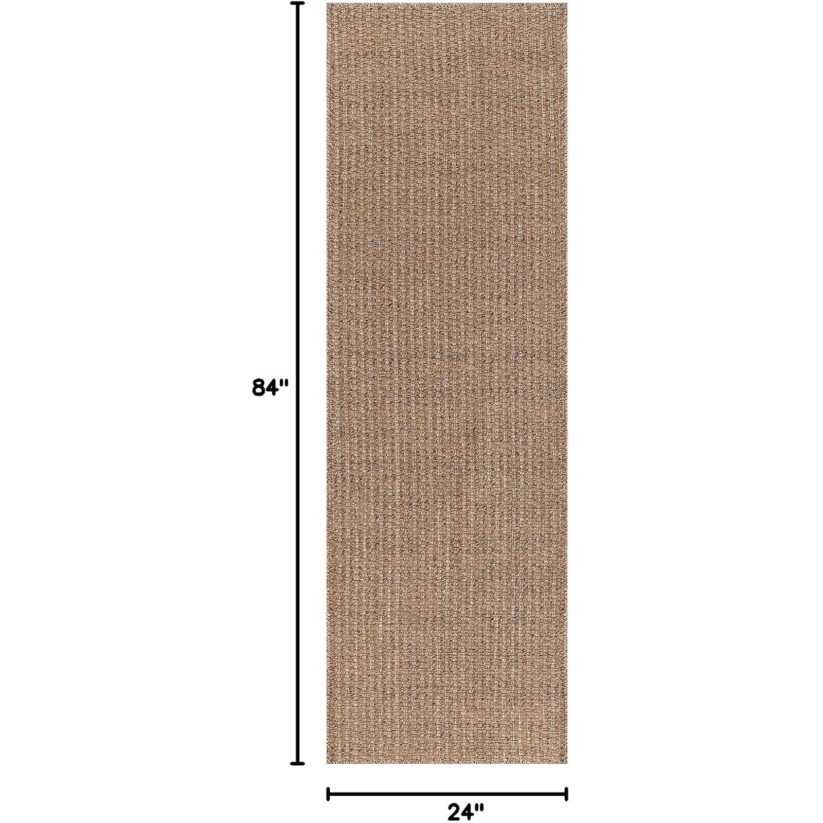 Rifunaw 2 Pack Jute Runner Rug 2x7 Indoor Outdoor Natural Woven Area ...