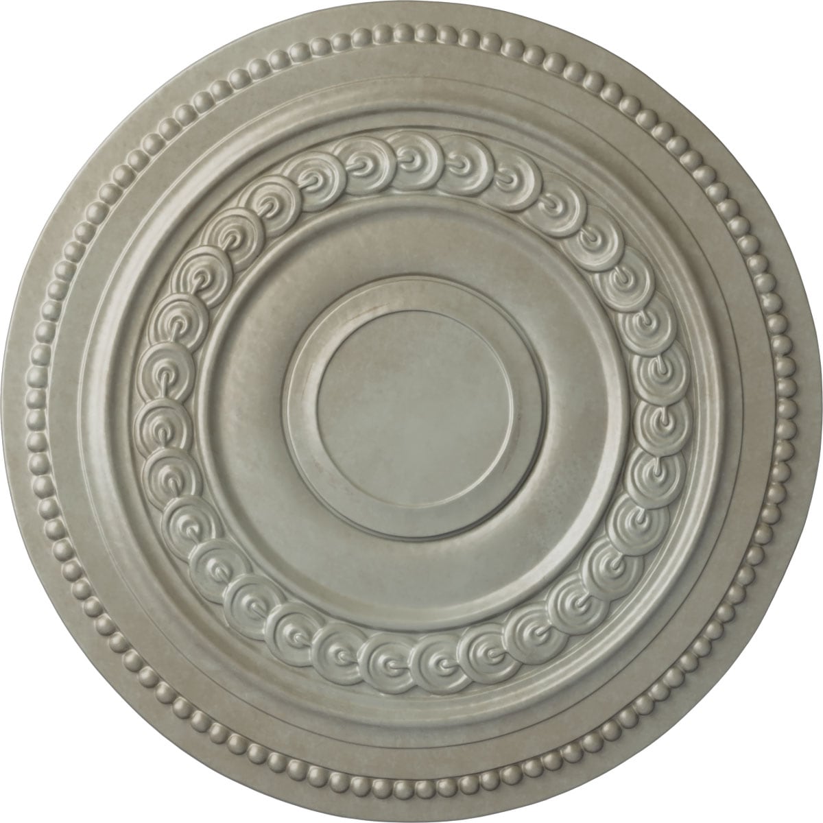 Ekena Millwork CM18OLFLS Oldham 18-in W x 18-in L Painted Flash Gold Polyurethane Whole Ceiling Medallion
