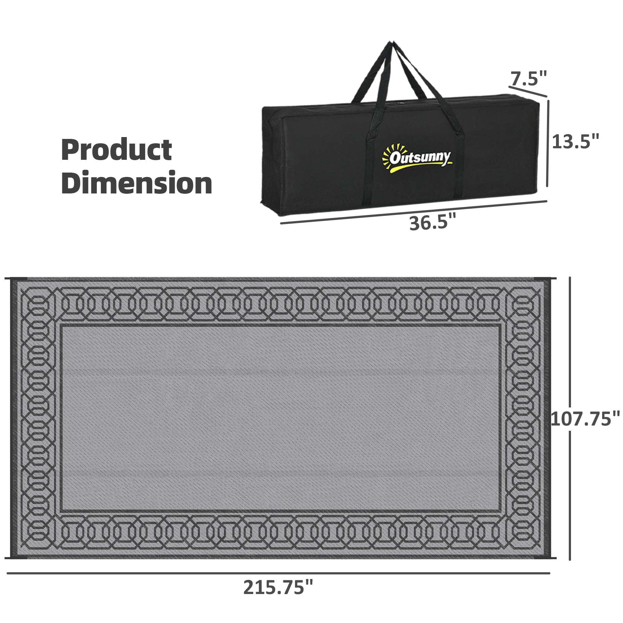 Outsunny 844-636V01BK rugs - View #8