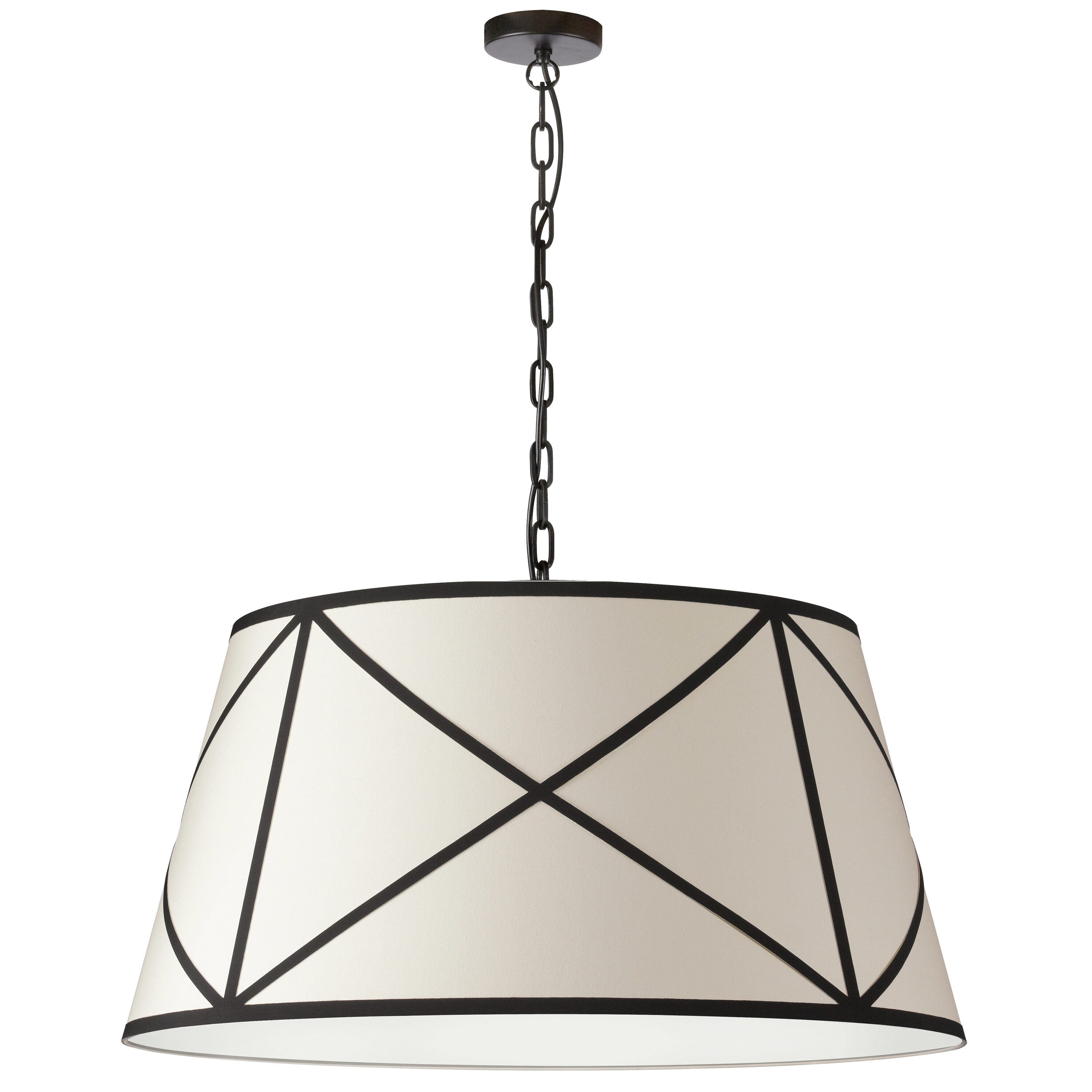 Dainolite Parker Cream Transitional Drum Pendant Light at Lowes.com