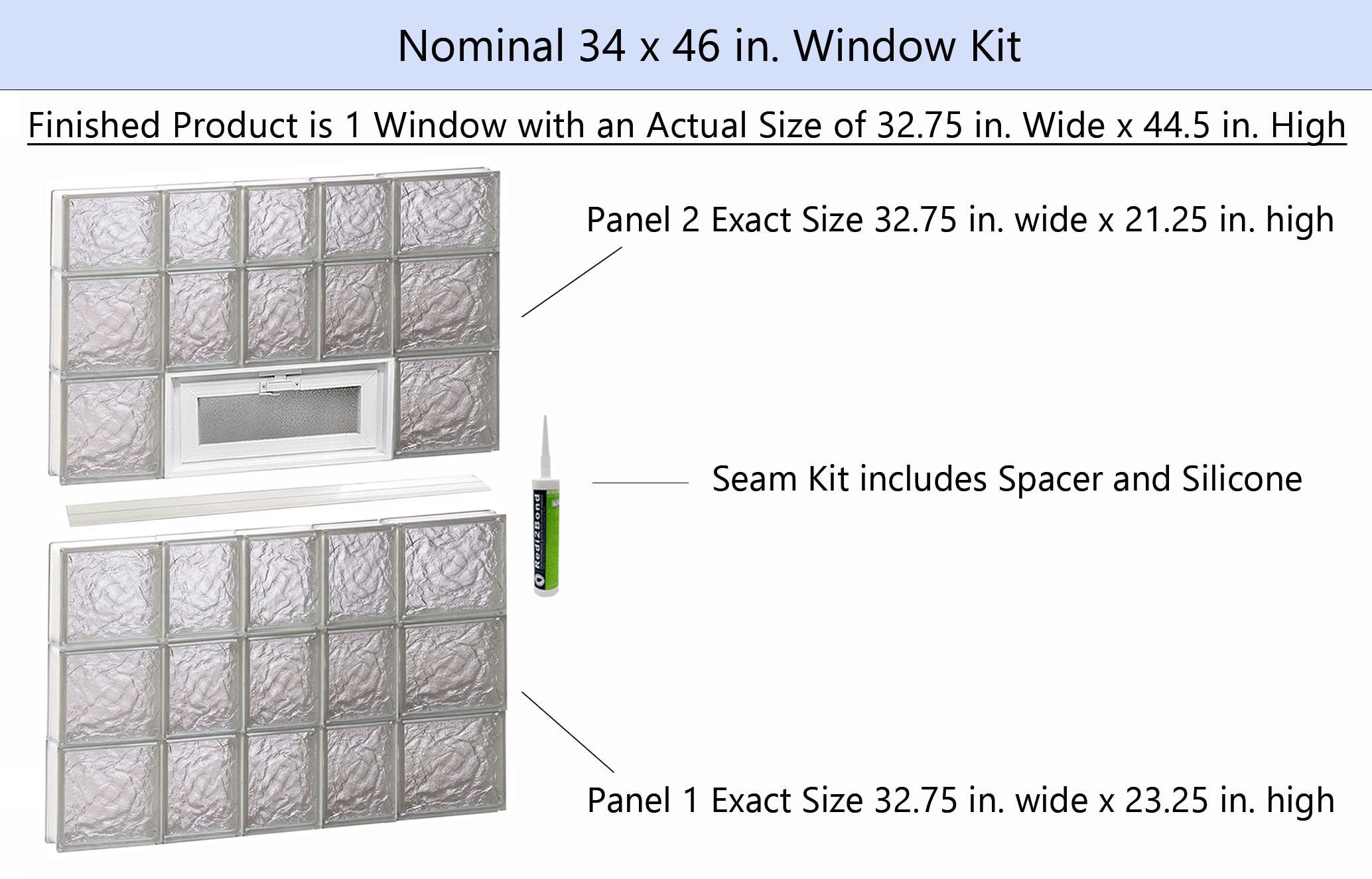REDI2SET V3446IS Glass-Block-Windows - View #2