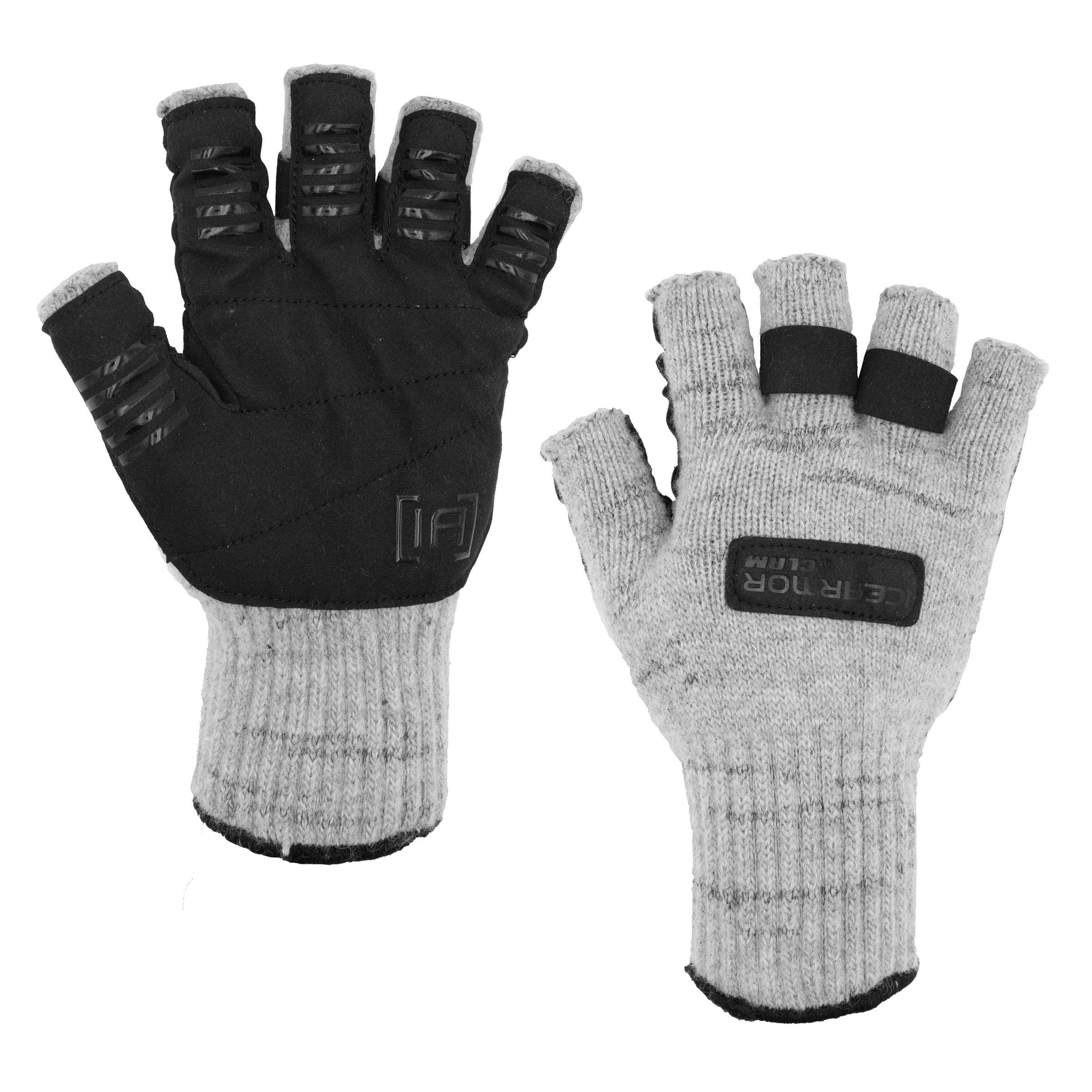 Clam Outdoors 18964 IA, Wooly Fingerless Glove, Natural, M