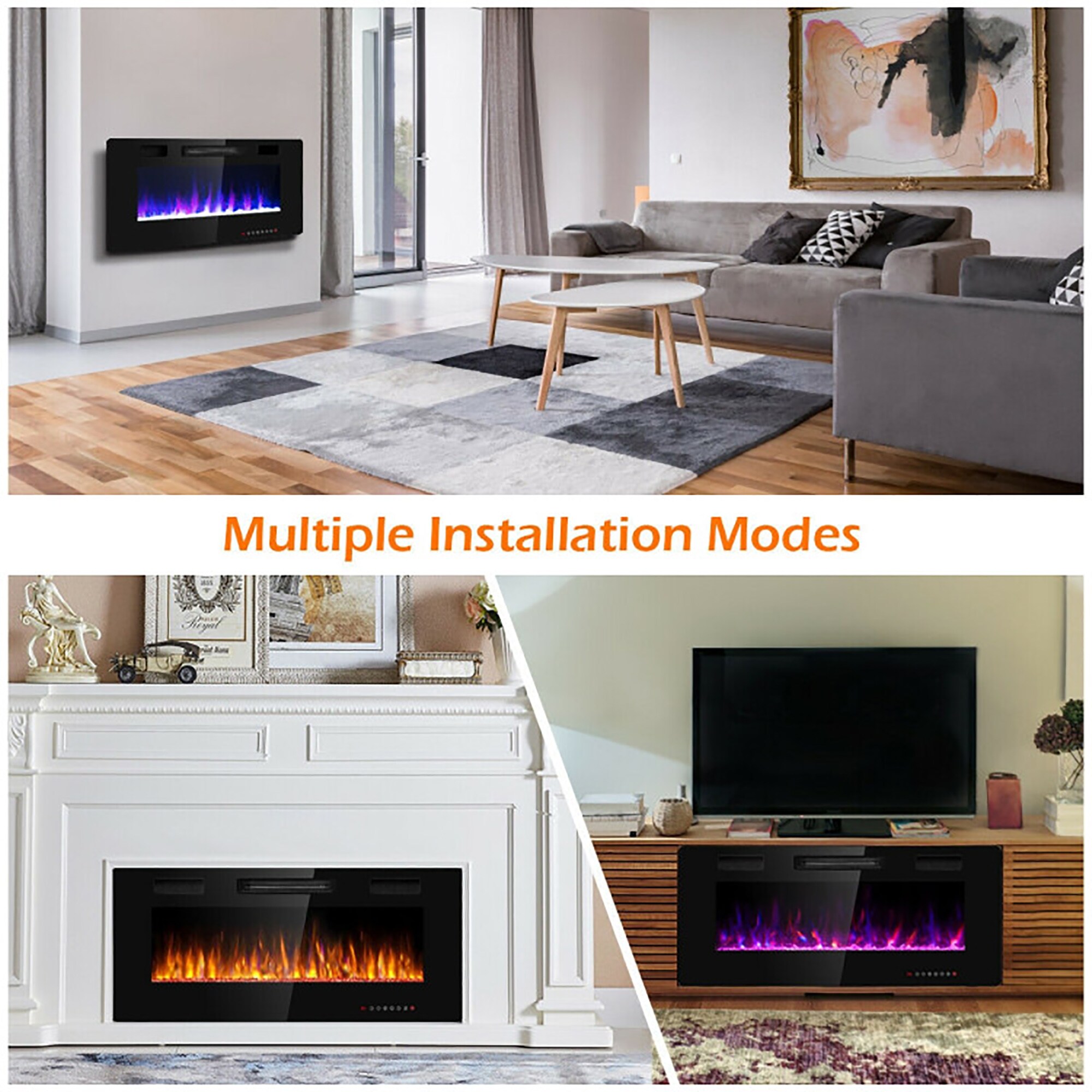 CASAINC WF-CYTVS08-WHI Electric-Fireplaces - View #4