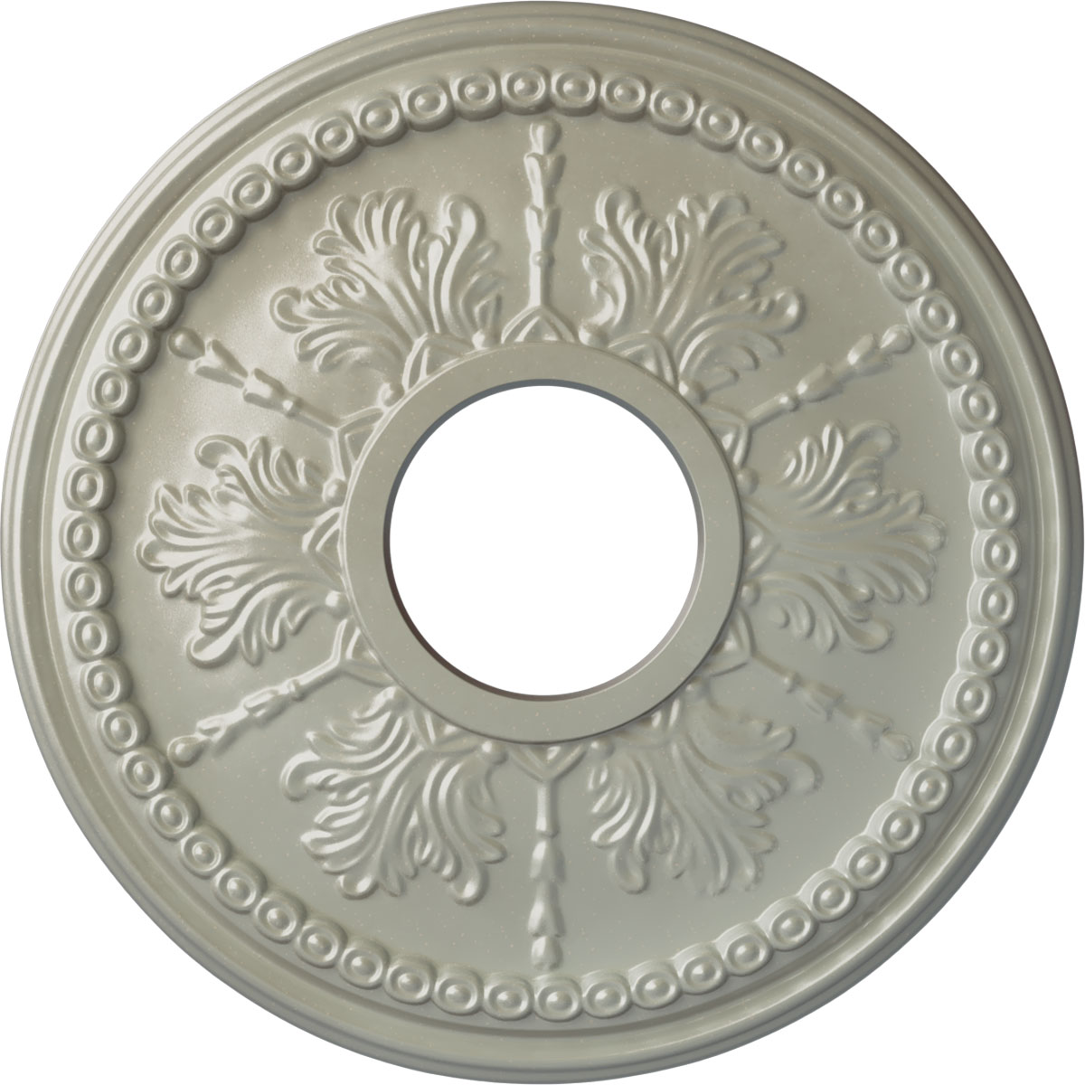 Ekena Millwork CM13TIFCS Tirana 13.875-in W x 13.875-in L Painted Flash Copper Polyurethane Whole Ceiling Medallion