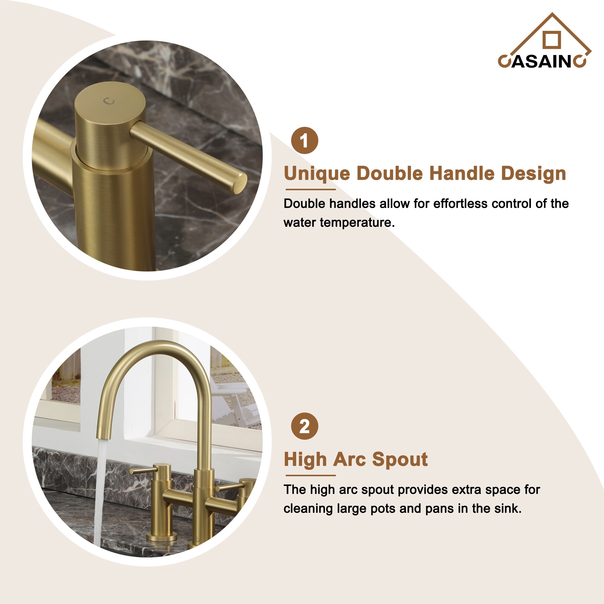 CASAINC CASA02GP17CH Kitchen-Faucets - View #8